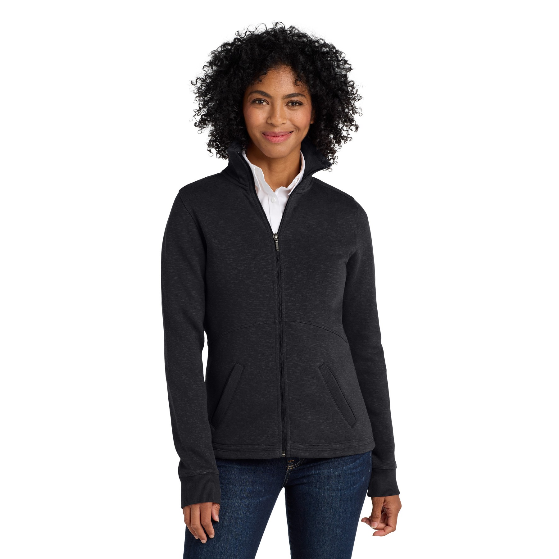Women's Slub Fleece Full-Zip Jacket