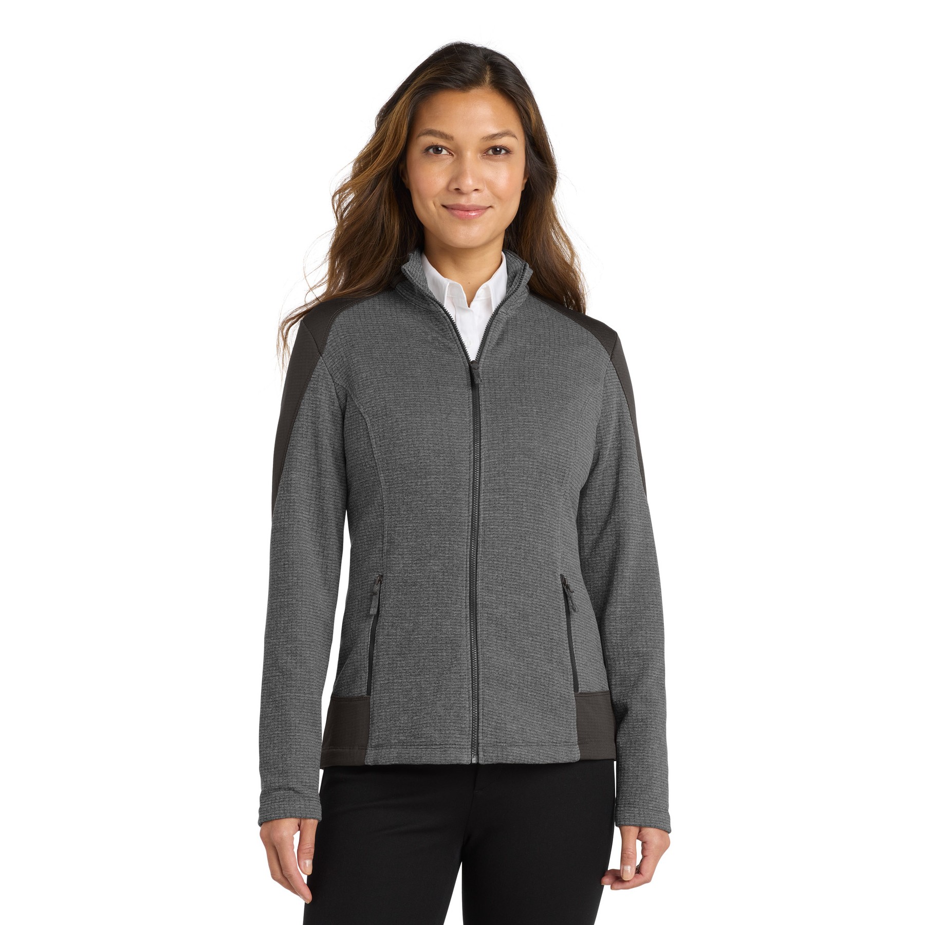 Women's Grid Fleece Jacket - Thumbnail Image