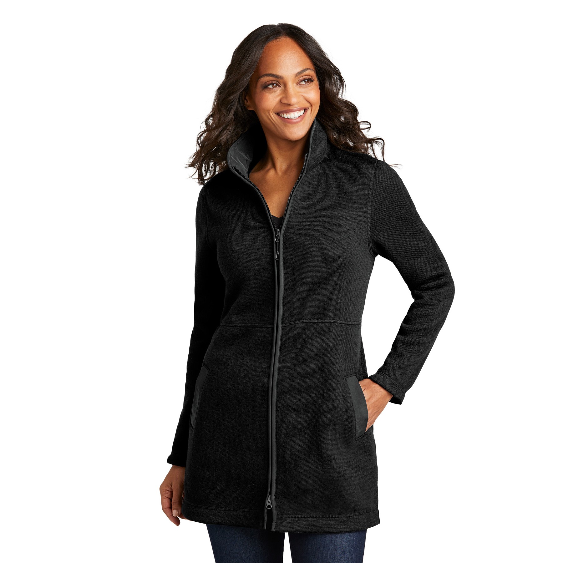 Women's Arc Sweater Fleece Long Jacket
