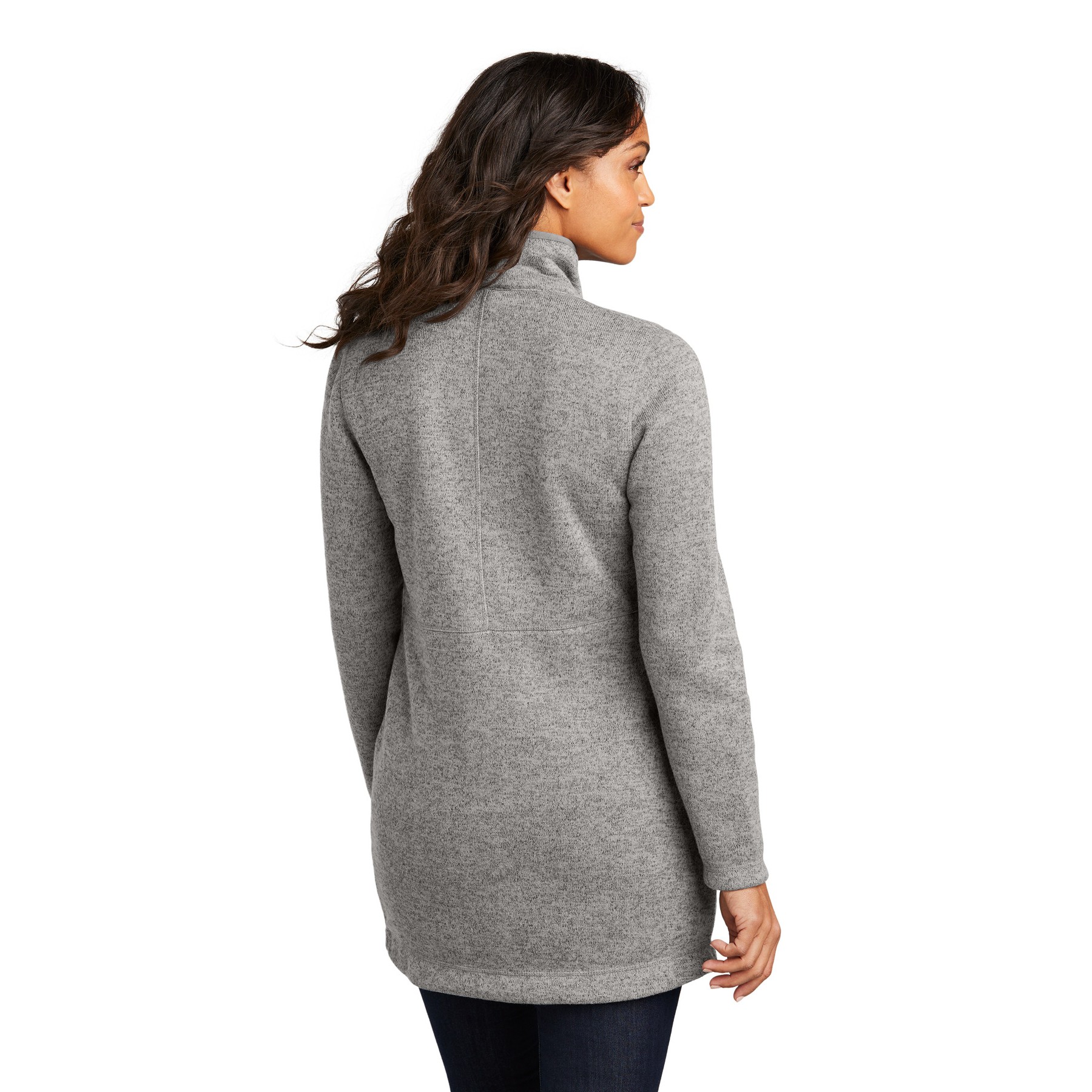 Women's Arc Sweater Fleece Long Jacket - Thumbnail Image