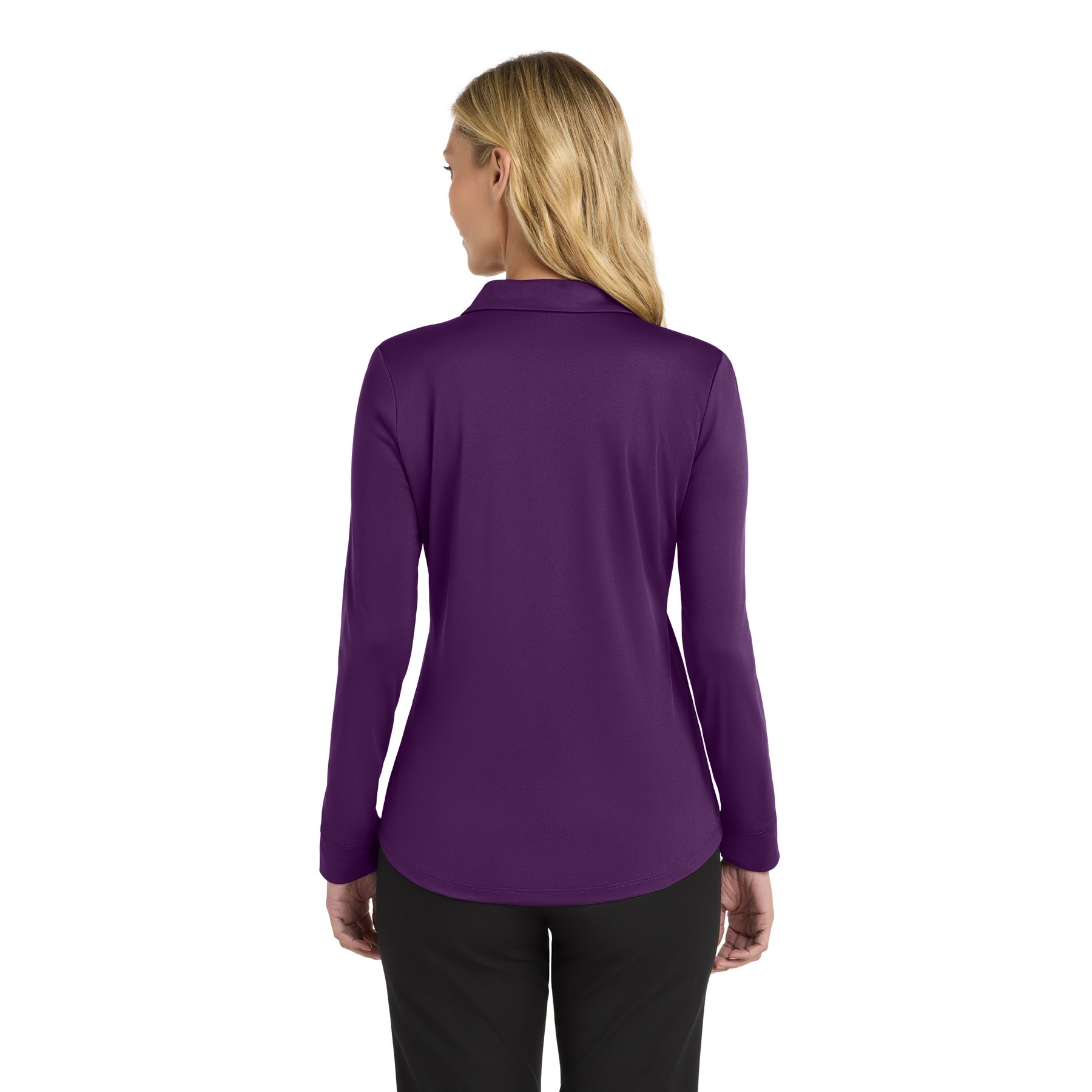 Women's Silk Touch Performance Long Sleeve Polo - Thumbnail Image