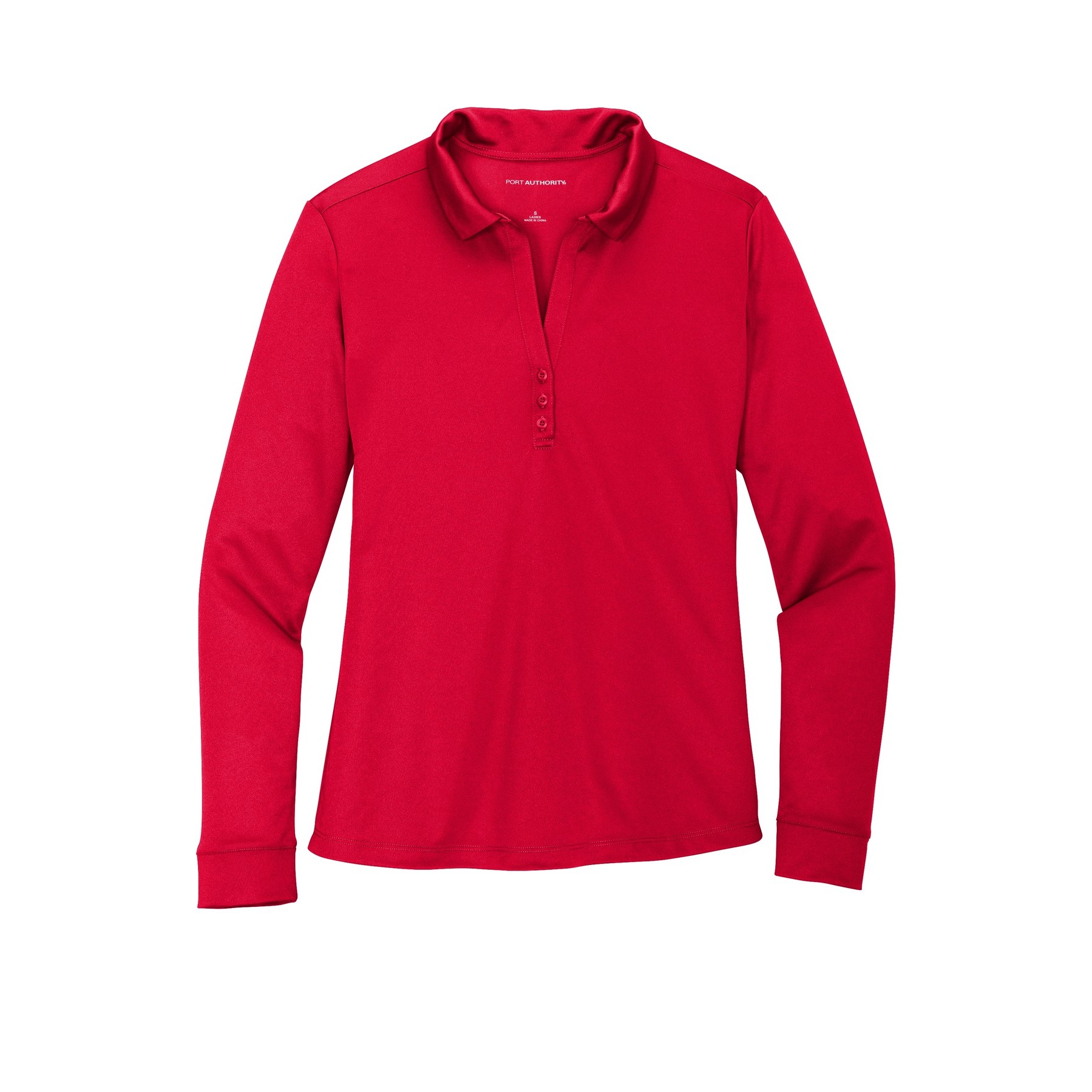 Women's Silk Touch Performance Long Sleeve Polo - Thumbnail Image