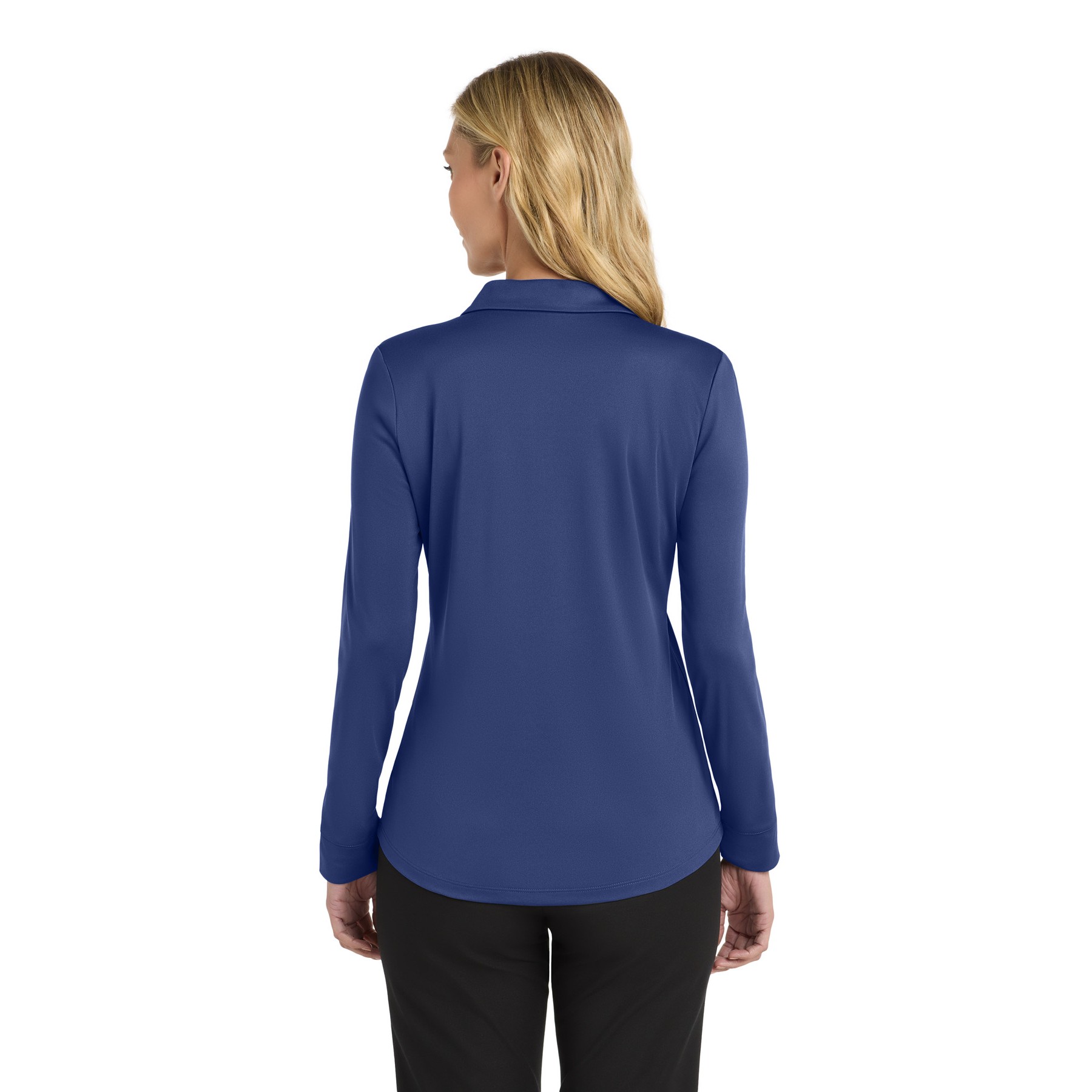 Women's Silk Touch Performance Long Sleeve Polo - Thumbnail Image