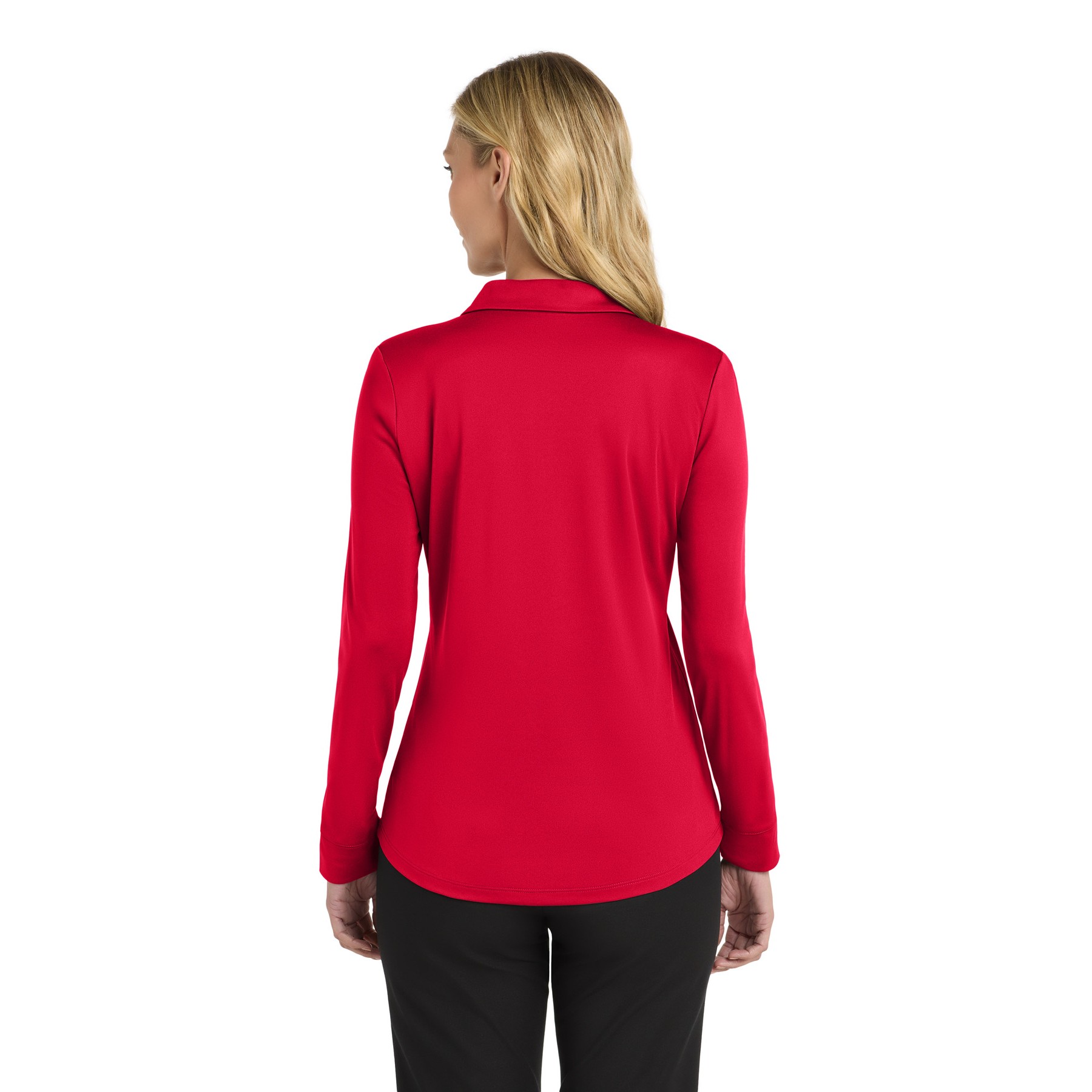 Women's Silk Touch Performance Long Sleeve Polo - Thumbnail Image