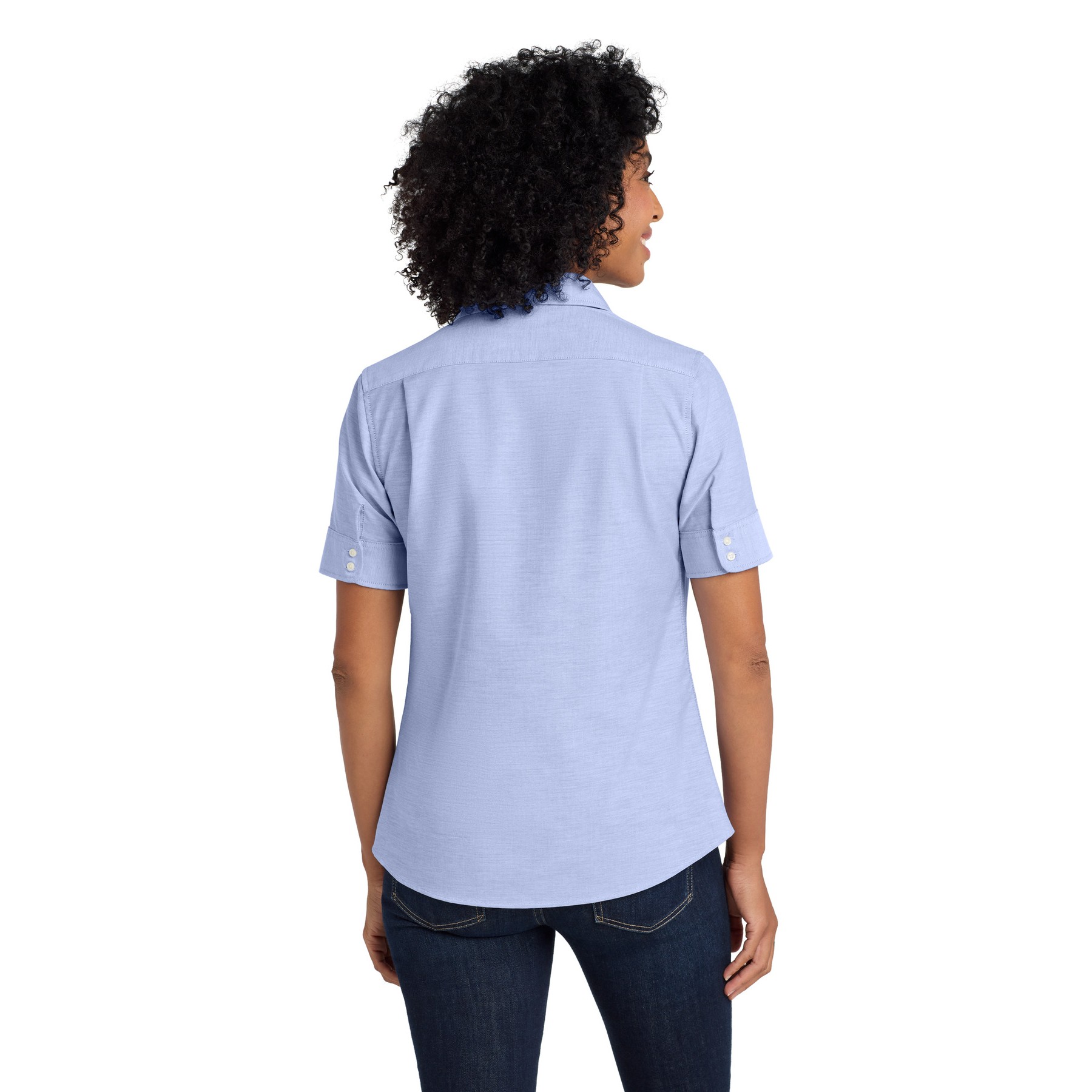 Women's Short Sleeve SuperPro Oxford Shirt - Thumbnail Image