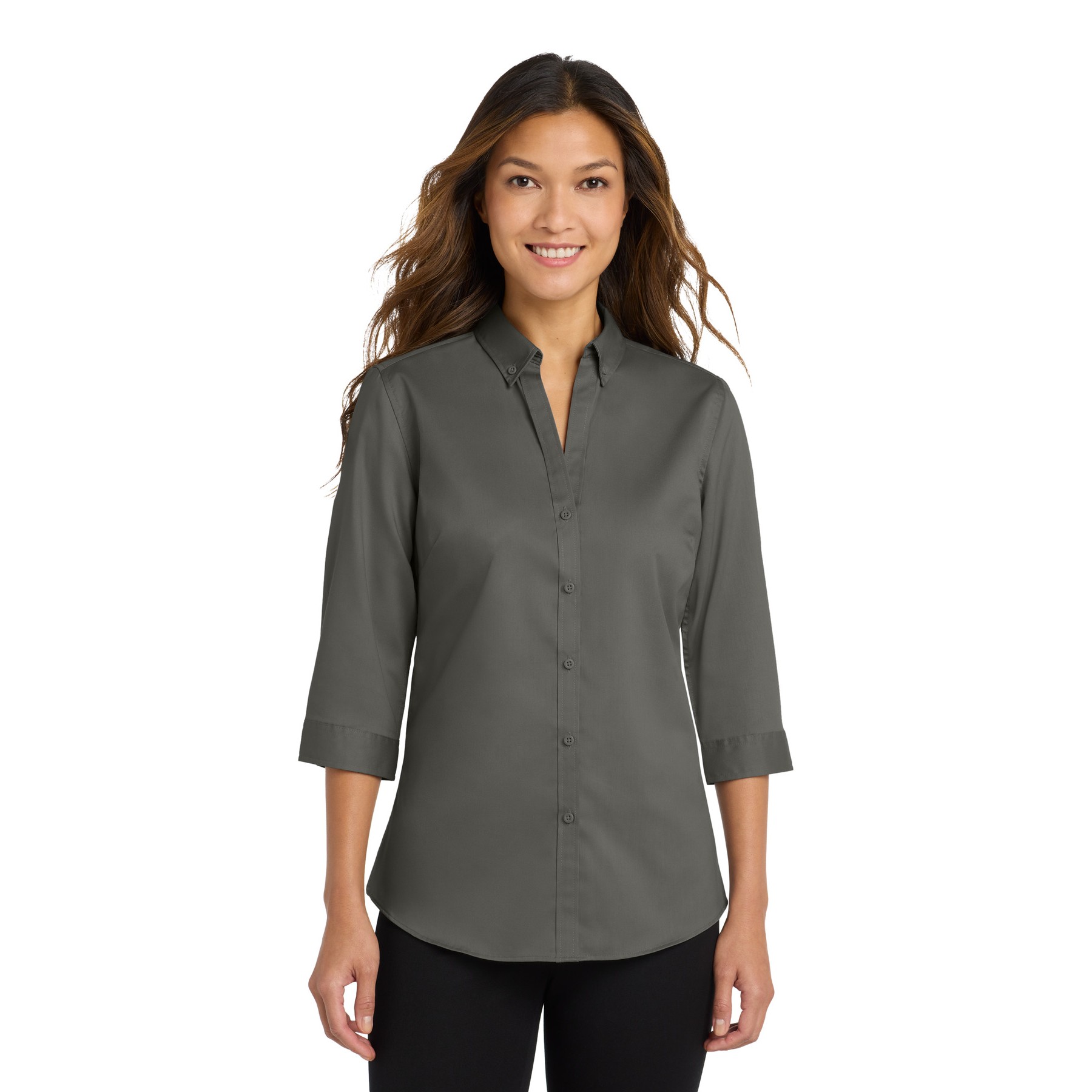 Women's 3/4-Sleeve SuperPro Twill Shirt - Thumbnail Image