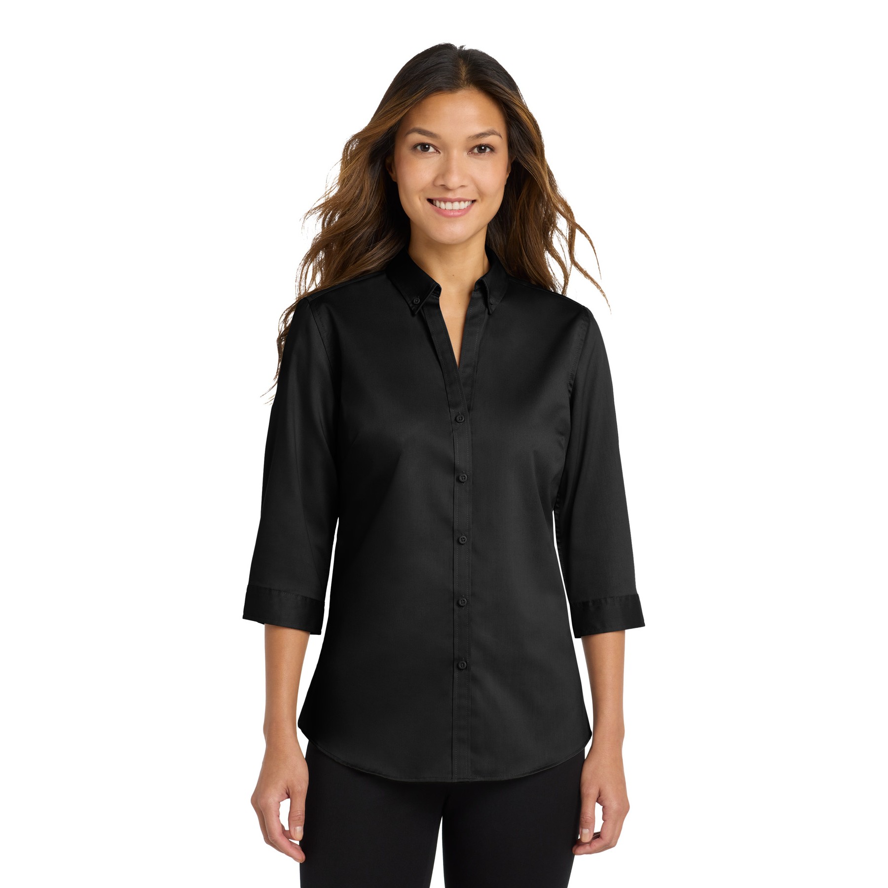 Women's 3/4-Sleeve SuperPro Twill Shirt - Thumbnail Image