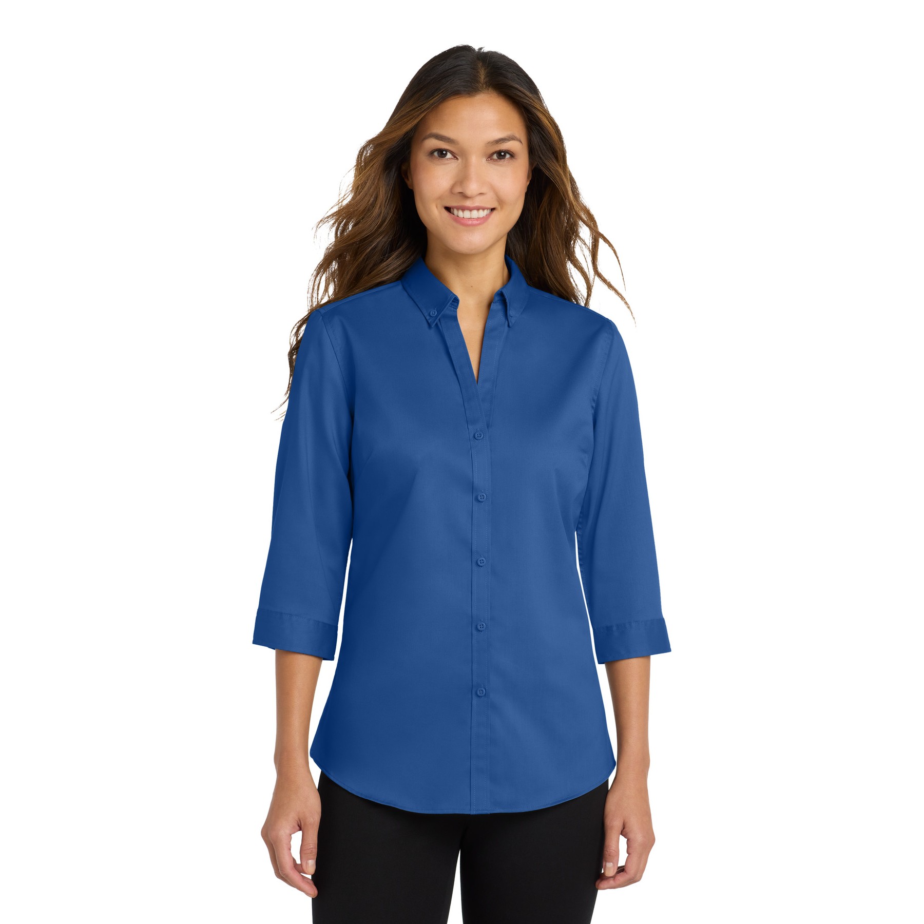 Women's 3/4-Sleeve SuperPro Twill Shirt - Thumbnail Image