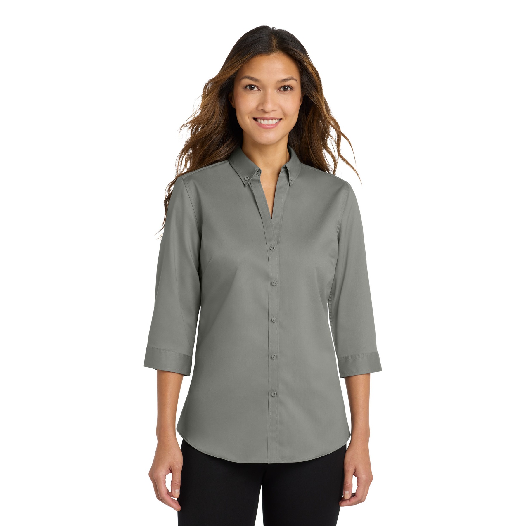 Women's 3/4-Sleeve SuperPro Twill Shirt - Thumbnail Image