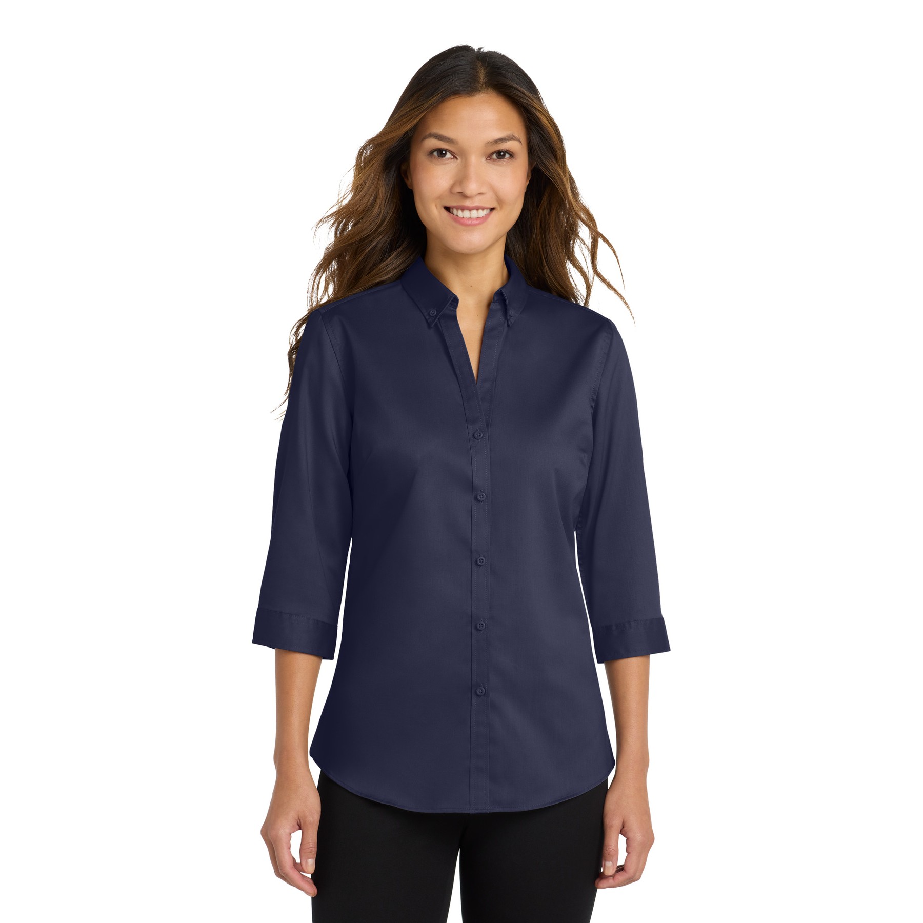 Women's 3/4-Sleeve SuperPro Twill Shirt - Thumbnail Image