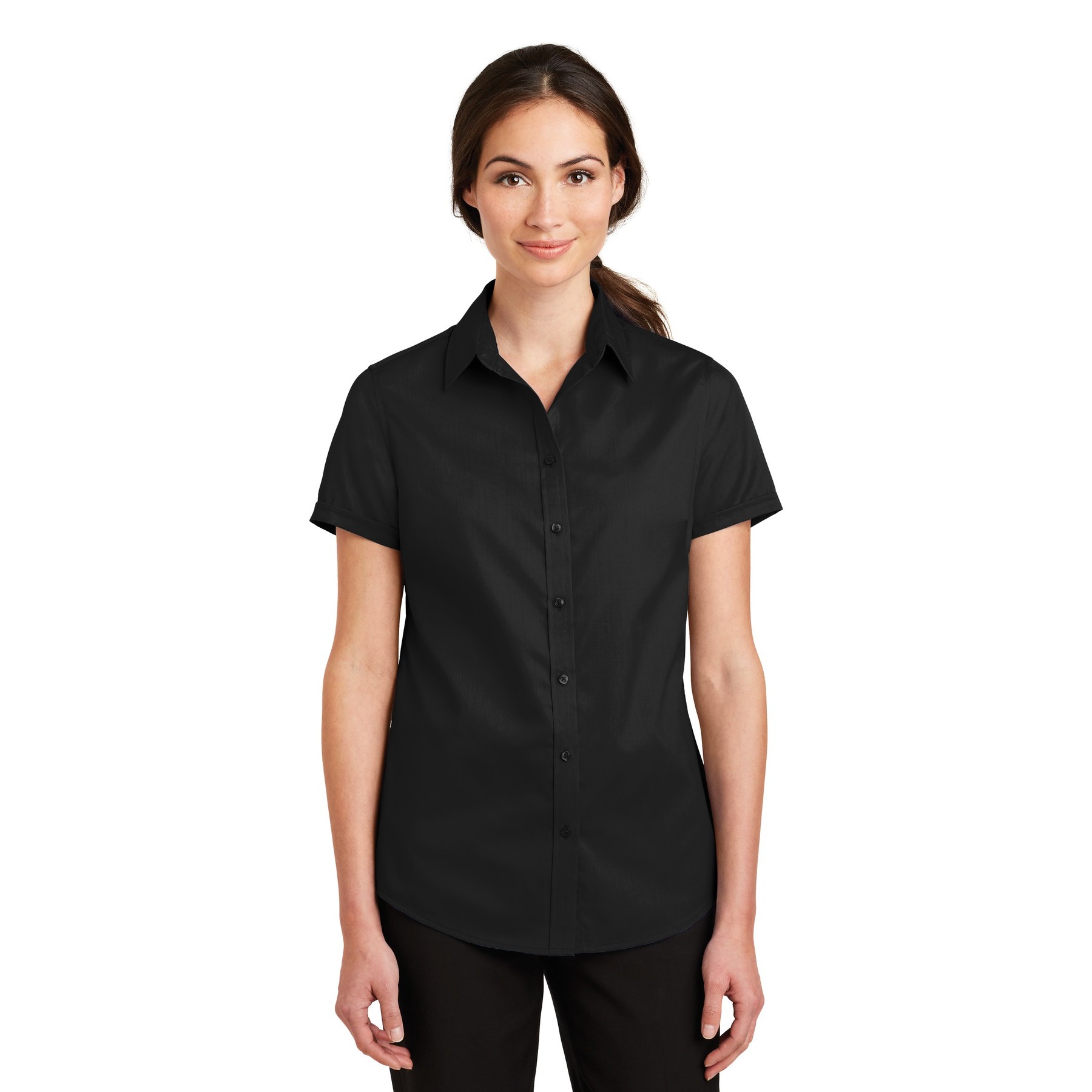 Women's Short Sleeve SuperPro Twill Shirt - Thumbnail Image