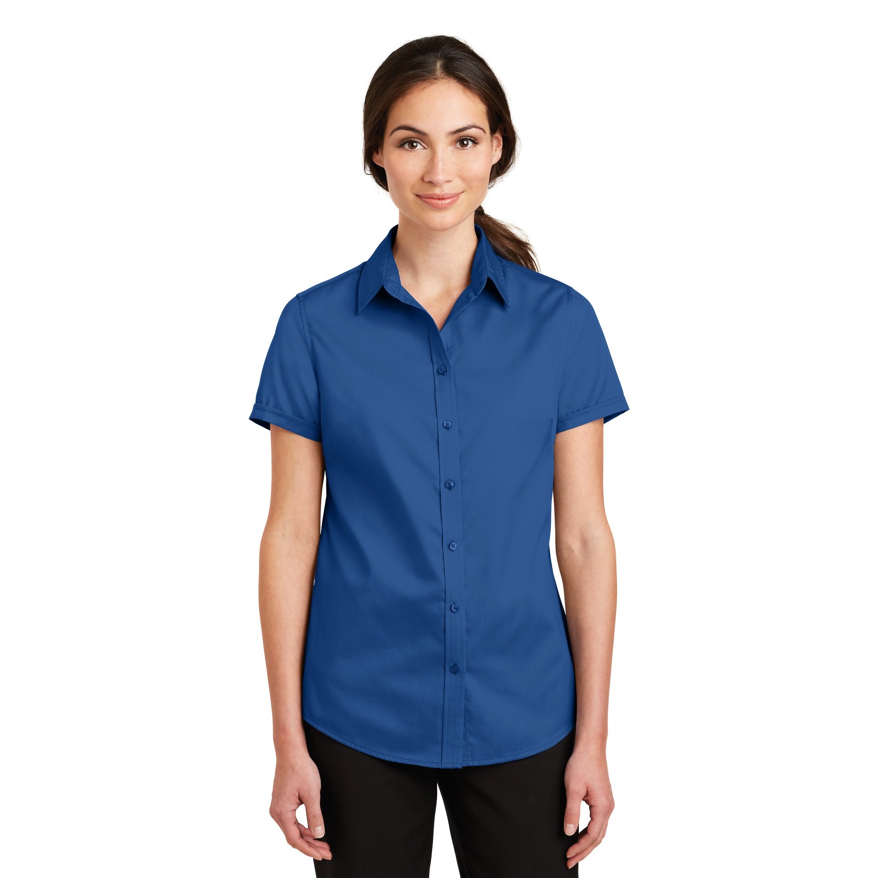 Women's Short Sleeve SuperPro Twill Shirt - Thumbnail Image