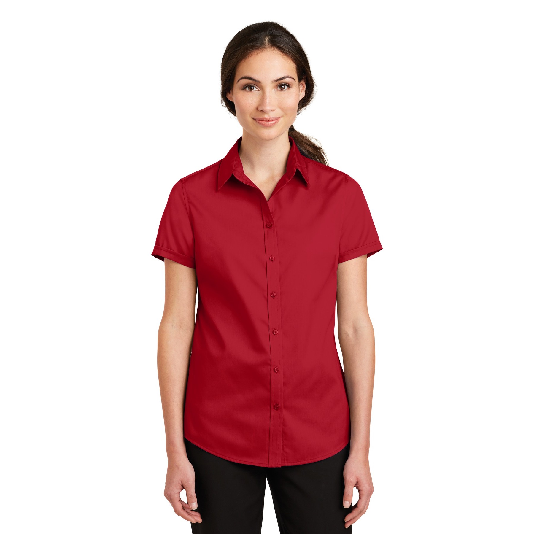 Women's Short Sleeve SuperPro Twill Shirt - Thumbnail Image