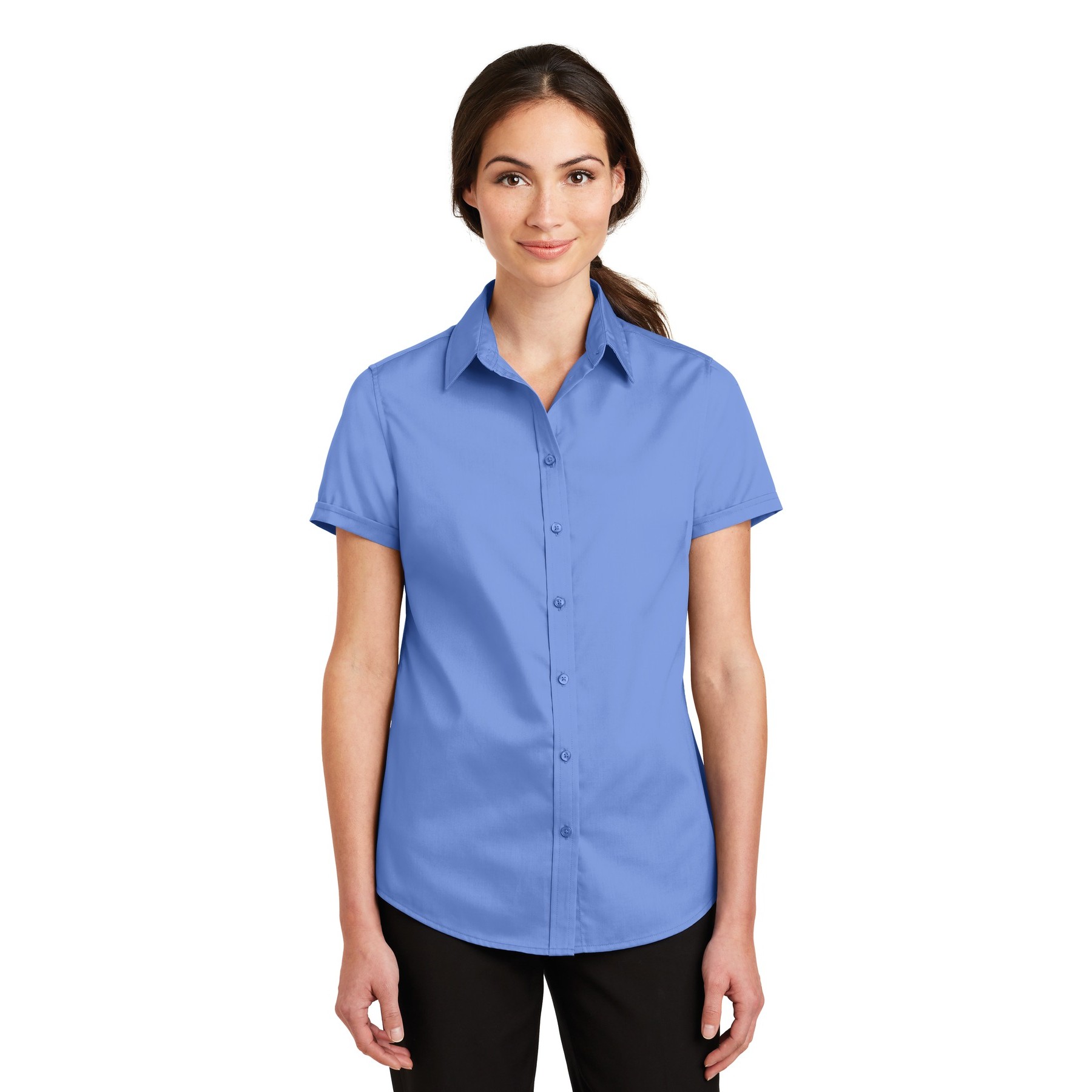 Women's Short Sleeve SuperPro Twill Shirt - Thumbnail Image