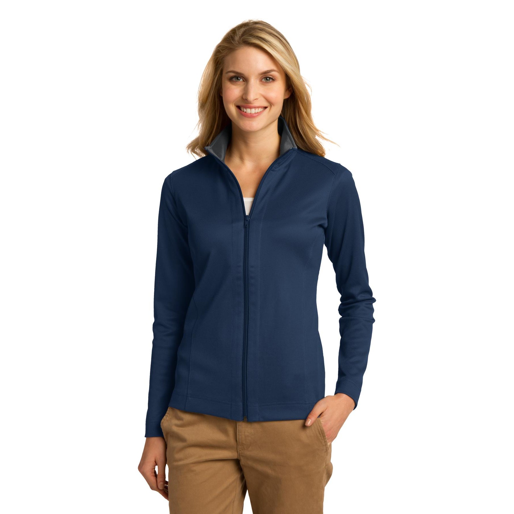 Women's Vertical Texture Full-Zip Jacket - Thumbnail Image