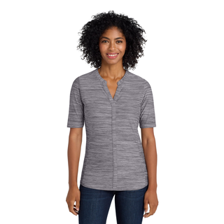 Women's Stretch Heather Open Neck Top