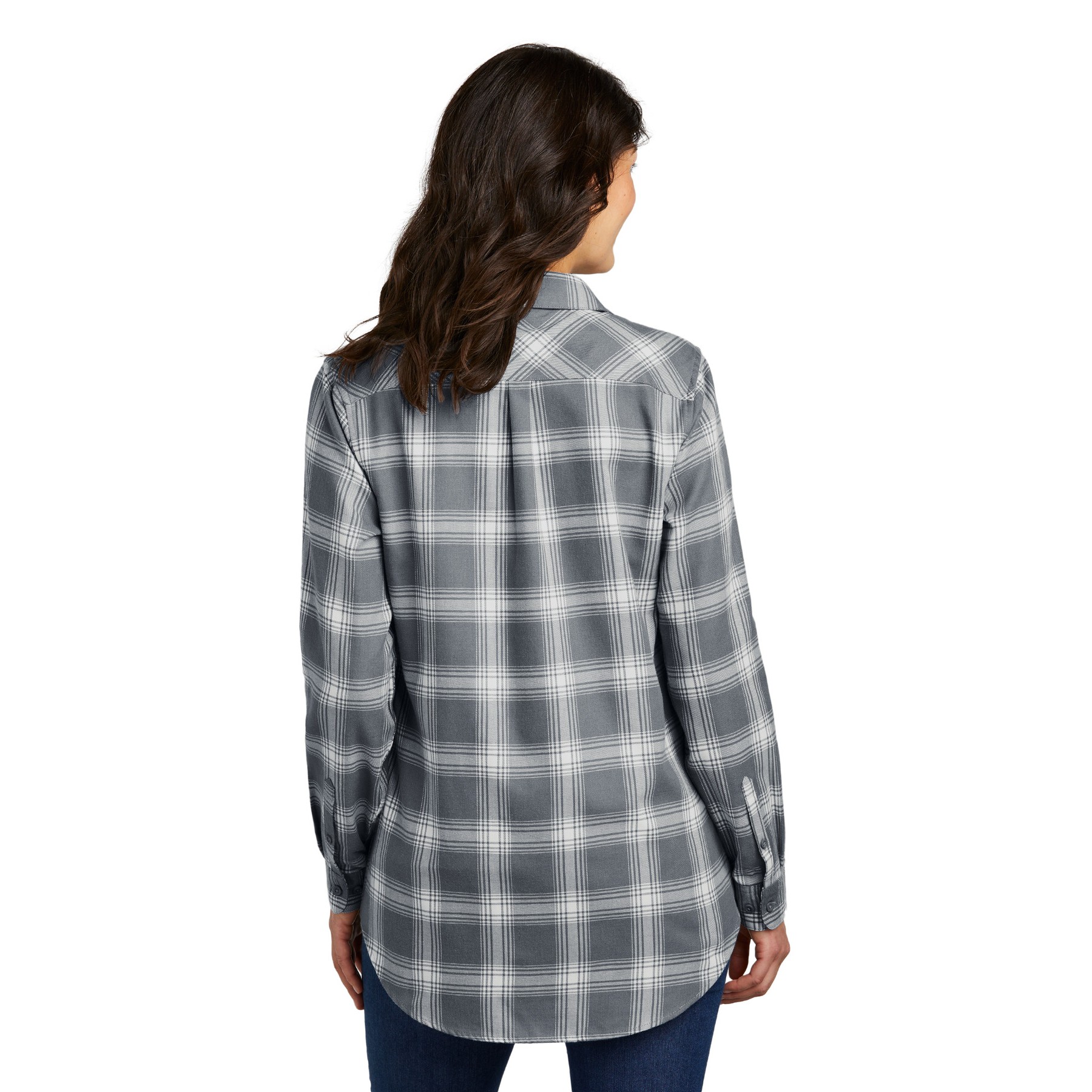 Women's Plaid Flannel Tunic - Thumbnail Image