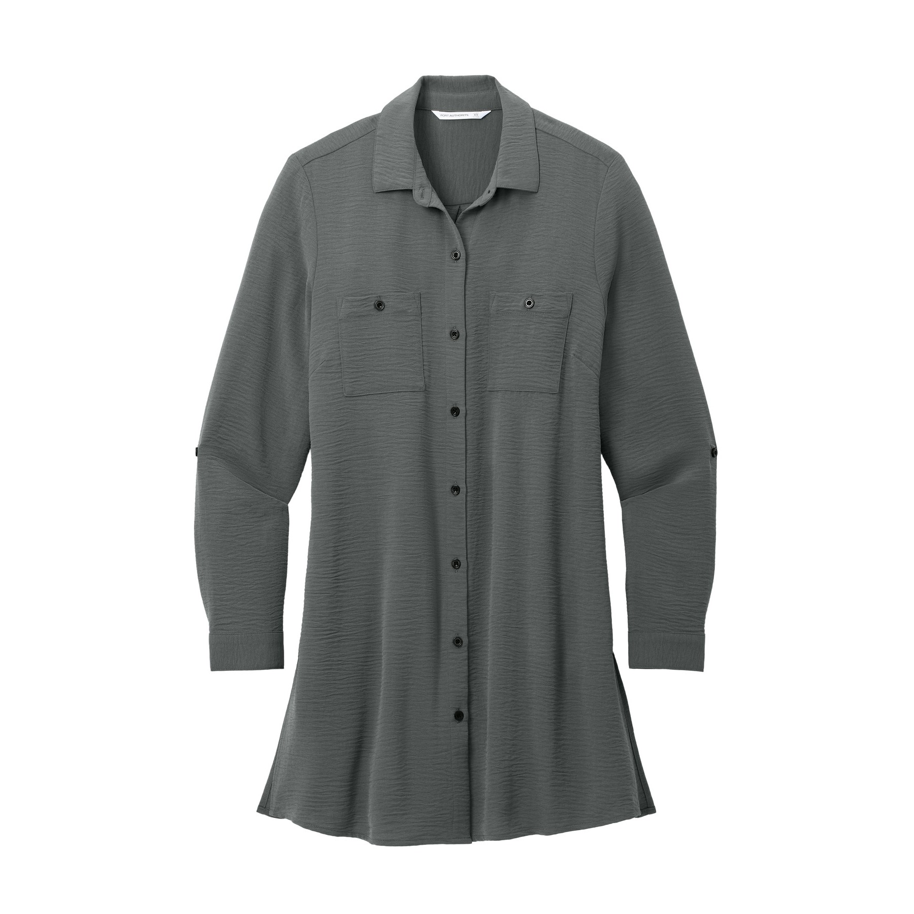 Women's Textured Crepe Long Tunic - Thumbnail Image