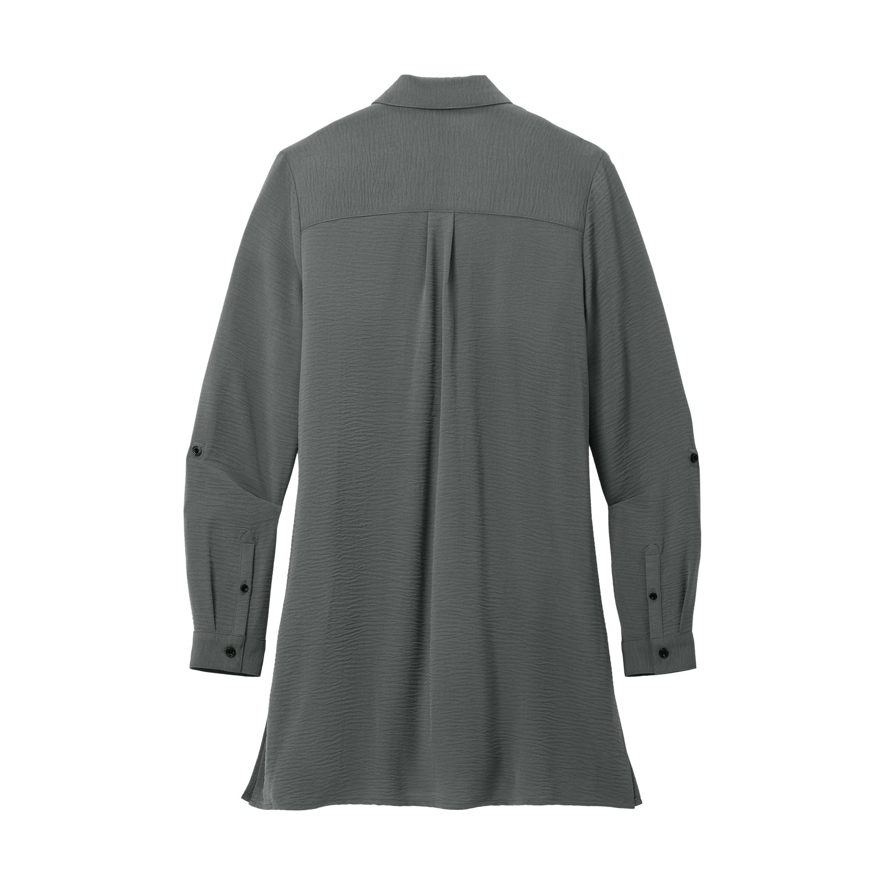 Women's Textured Crepe Long Tunic - Thumbnail Image