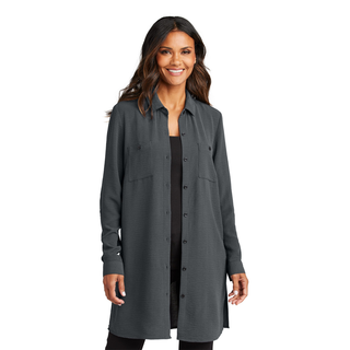 Women's Textured Crepe Long Tunic