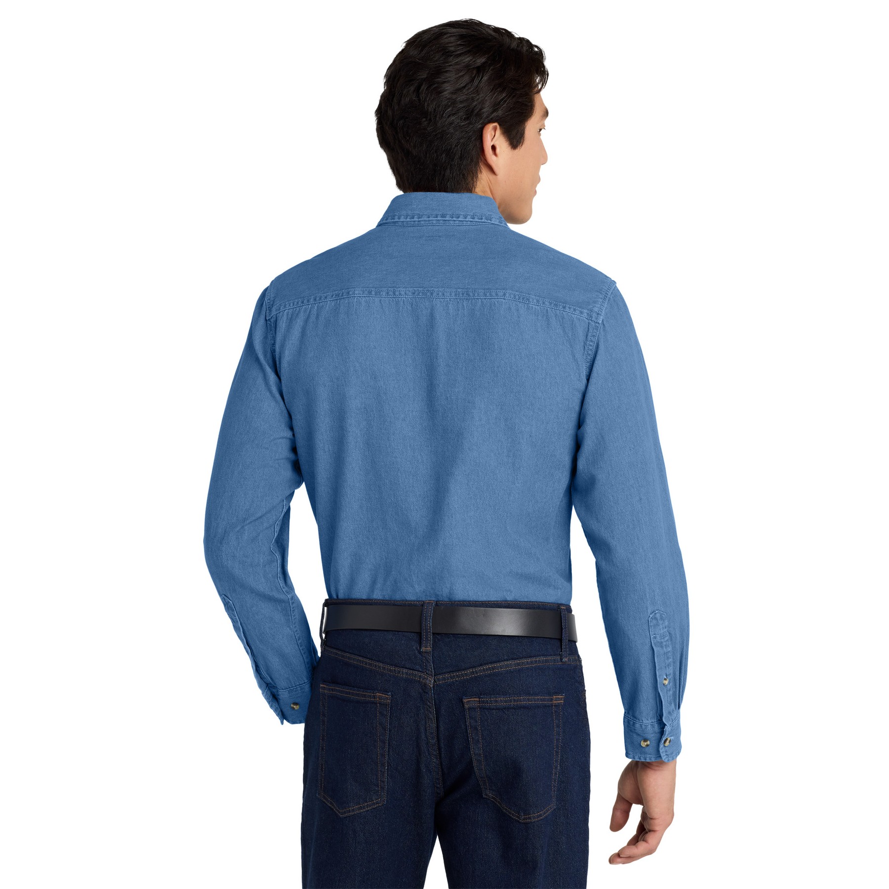 Tall Long Sleeve Denim Shirt - Thumbnail Image