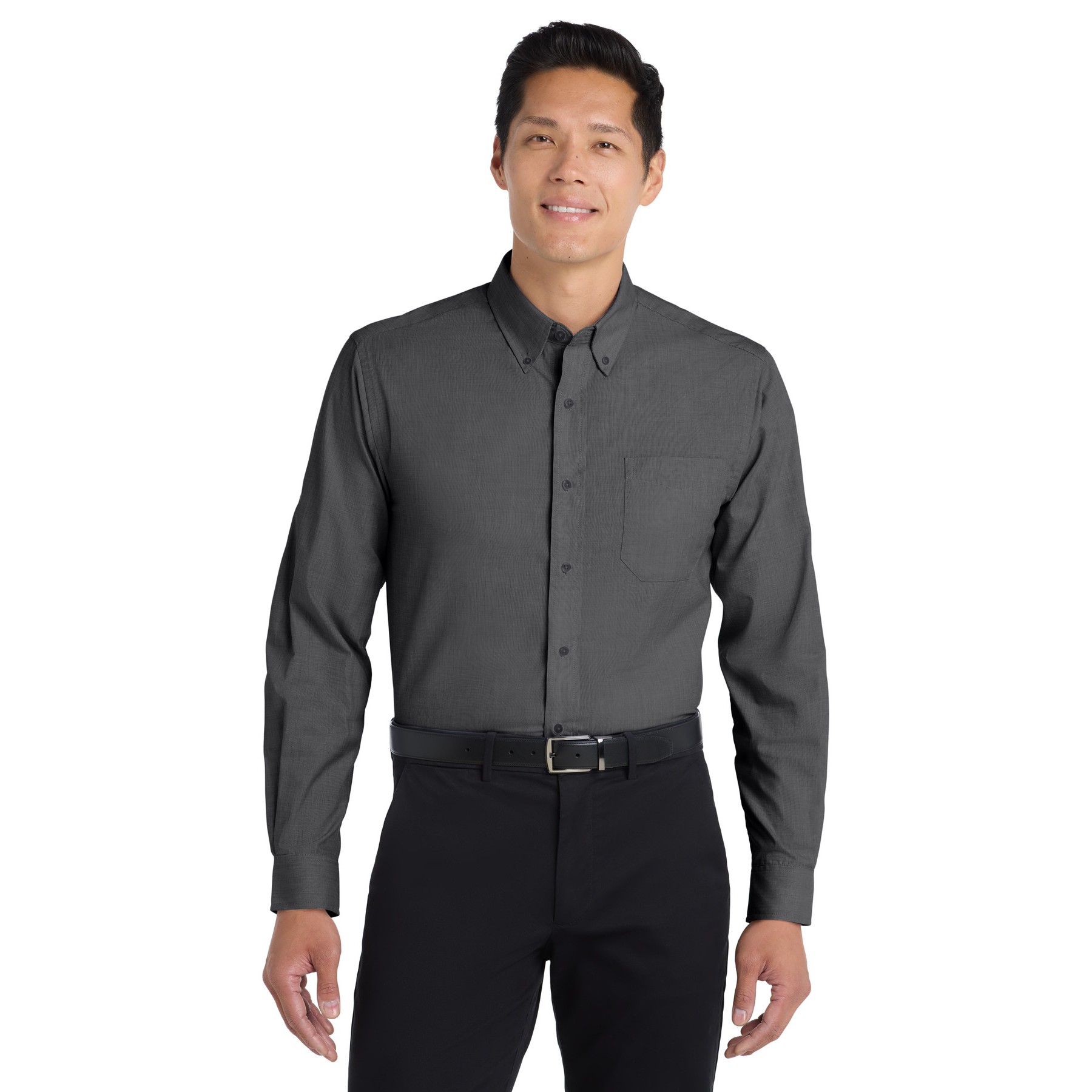 Tall Crosshatch Easy Care Shirt - Main Image
