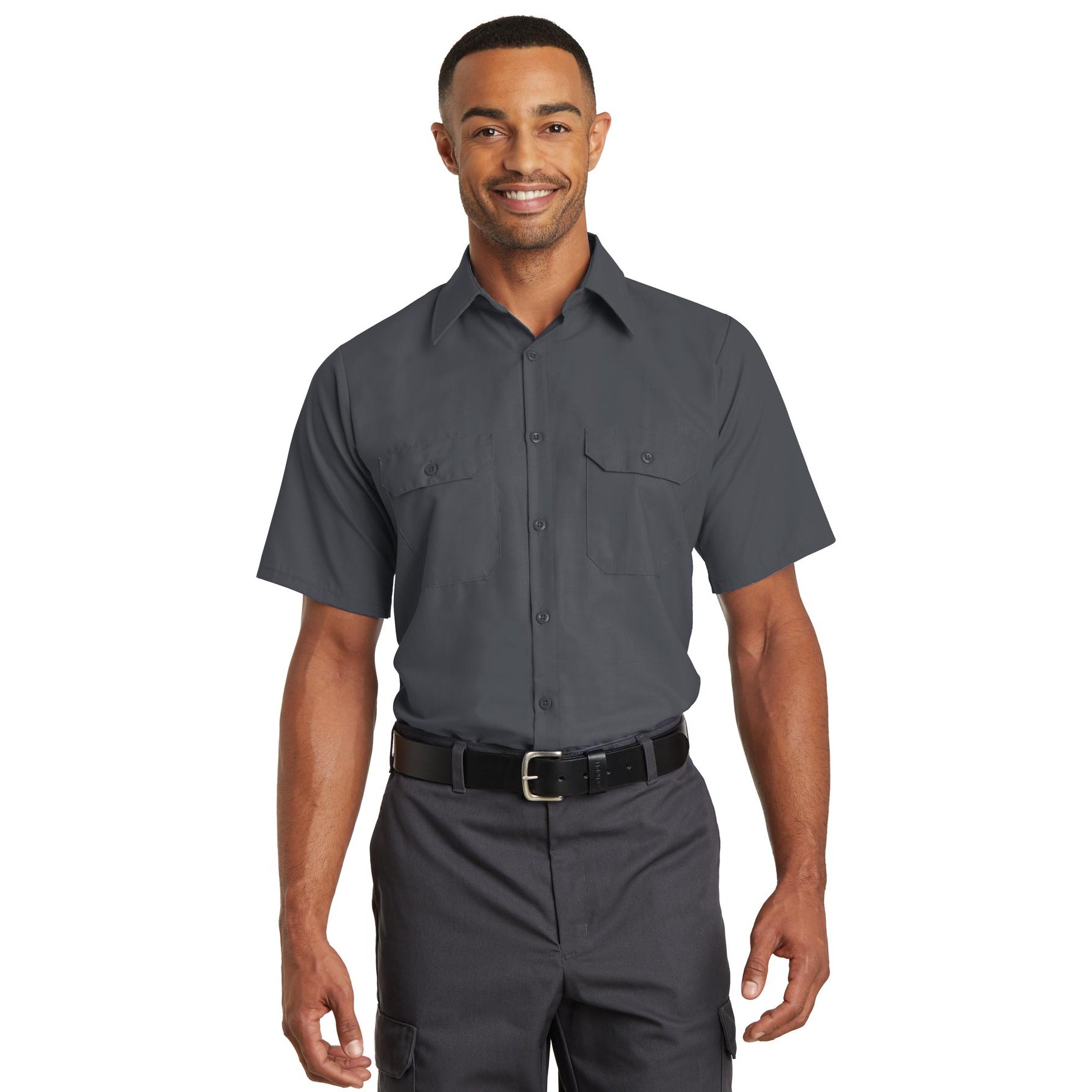 Short Sleeve Solid Ripstop Shirt - Thumbnail Image