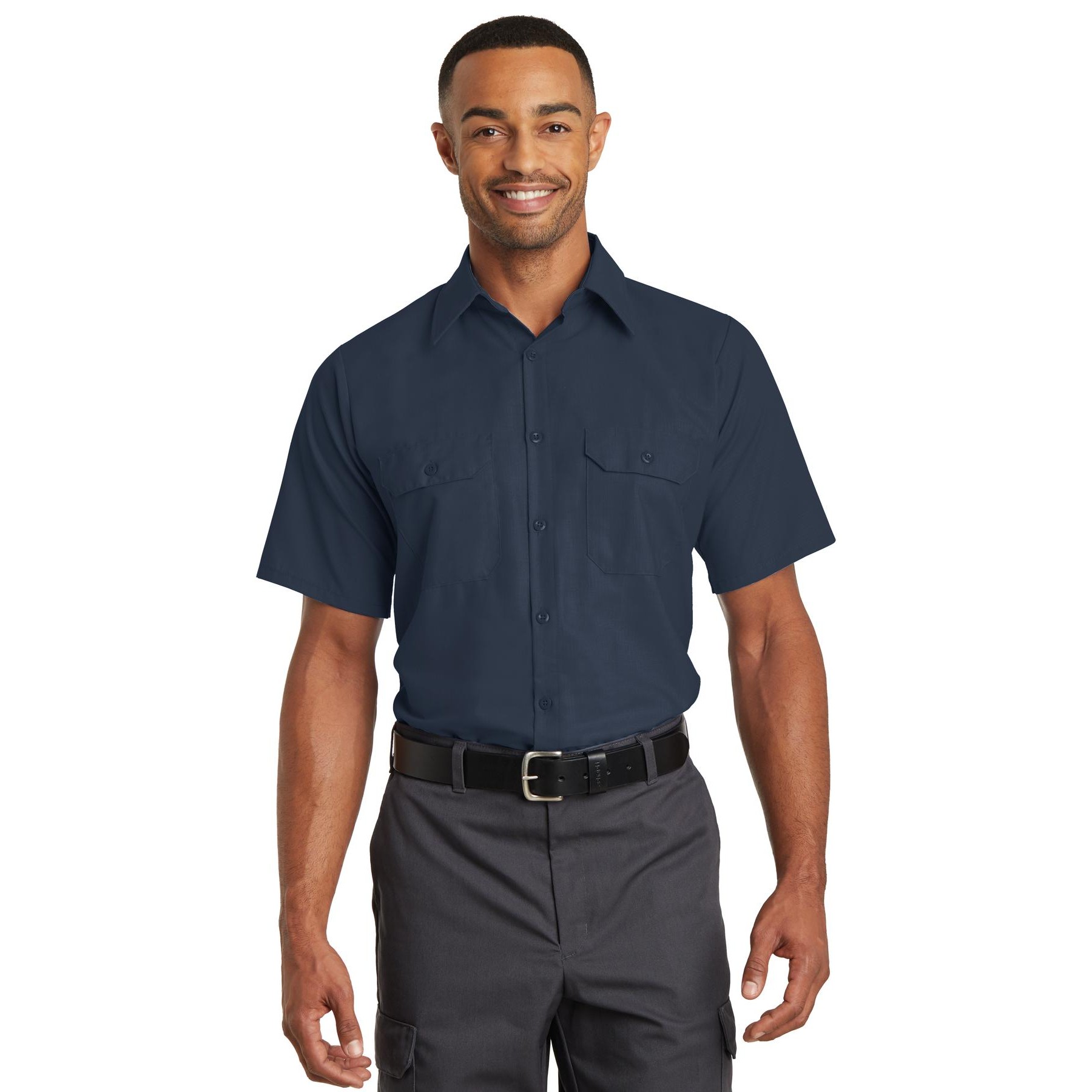 Short Sleeve Solid Ripstop Shirt - Thumbnail Image