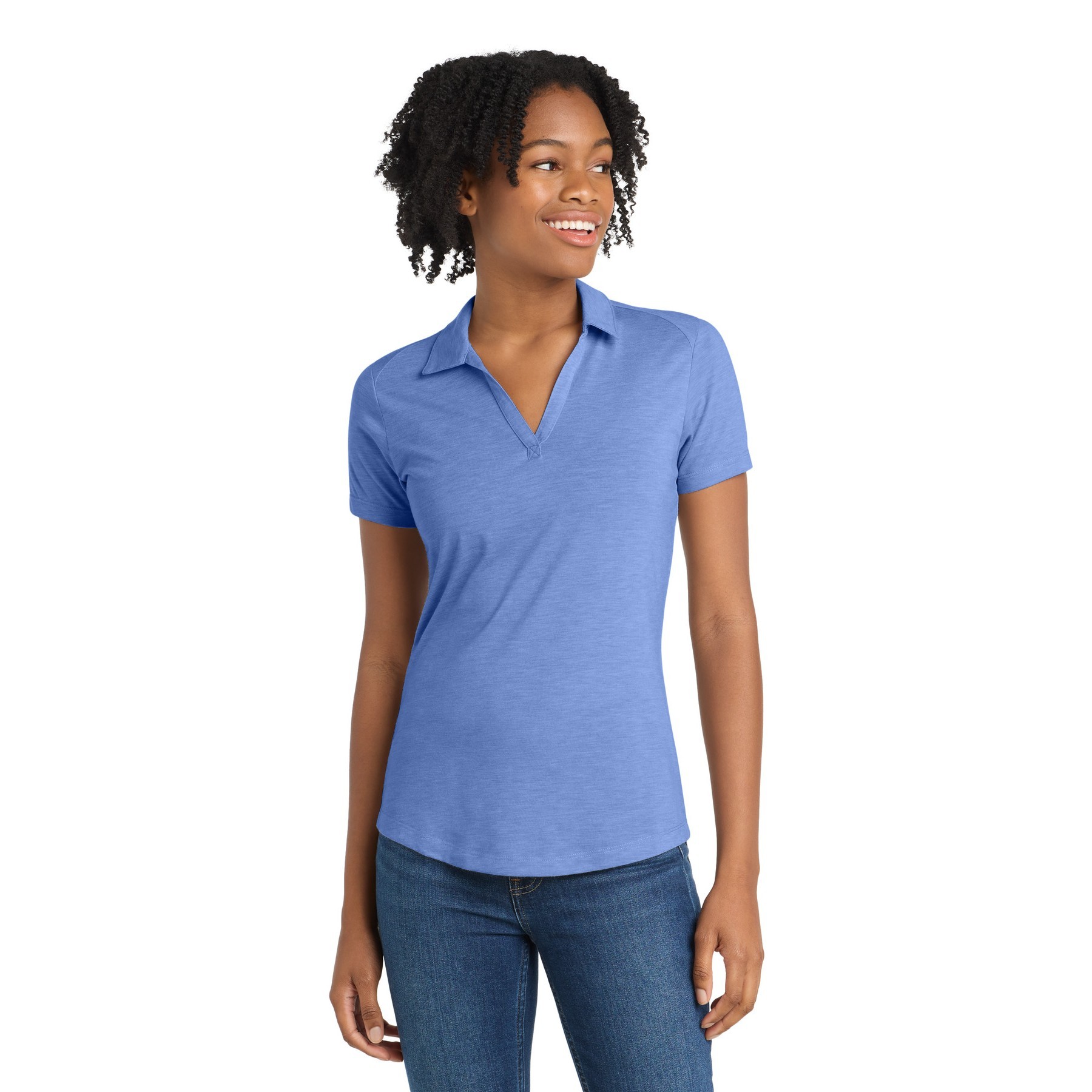 Women's PosiCharge Tri-Blend Wicking Polo - Thumbnail Image