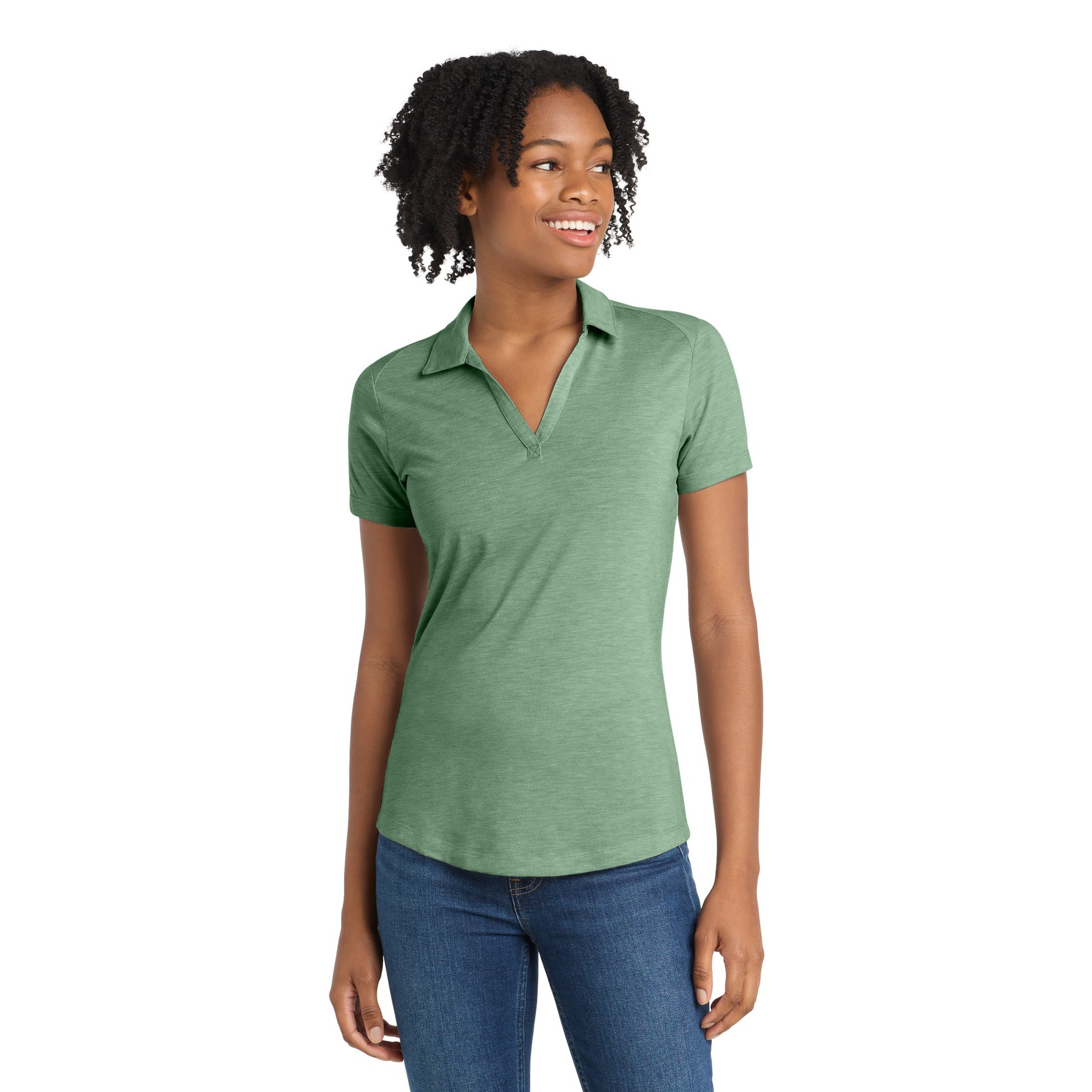 Women's PosiCharge Tri-Blend Wicking Polo - Thumbnail Image
