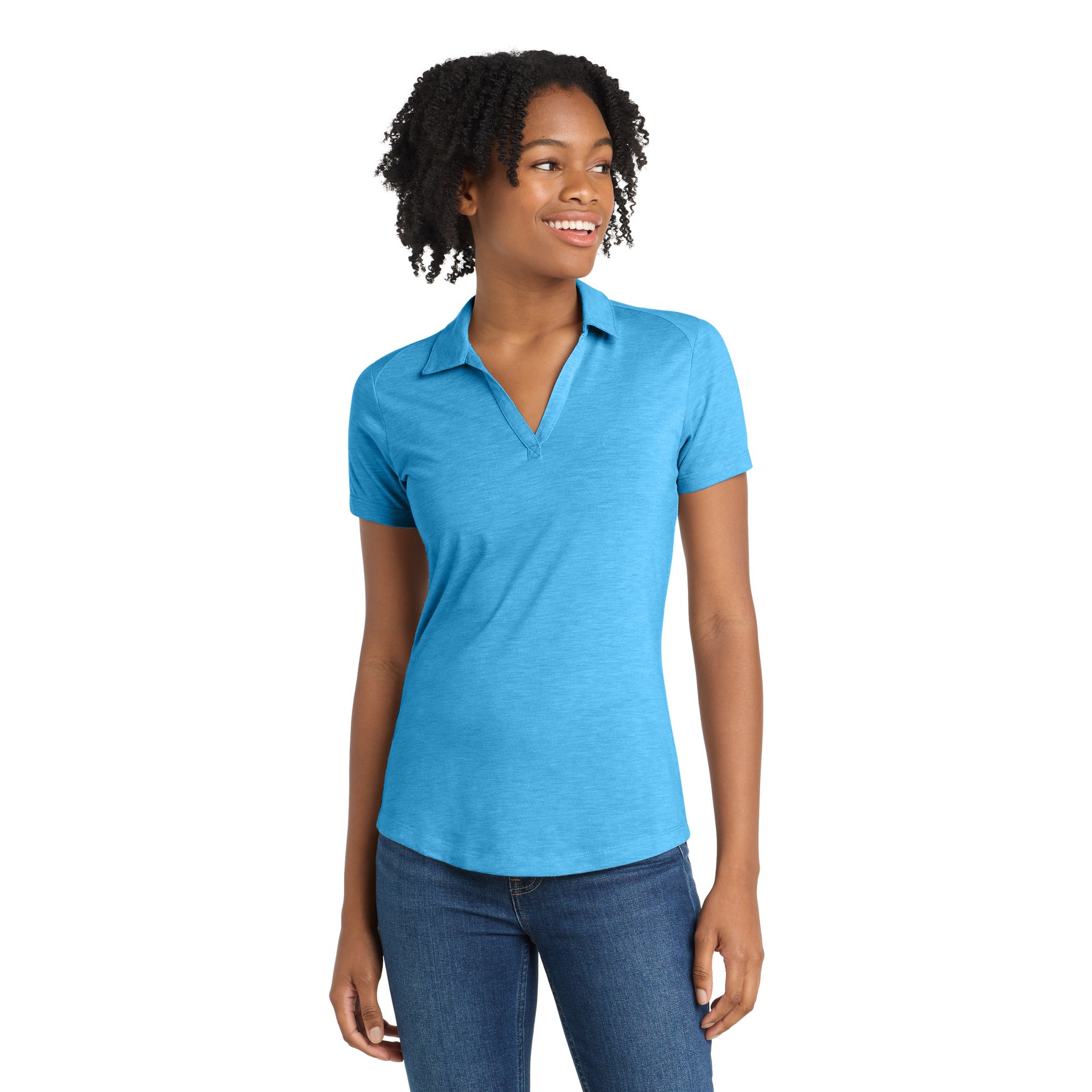 Women's PosiCharge Tri-Blend Wicking Polo - Thumbnail Image