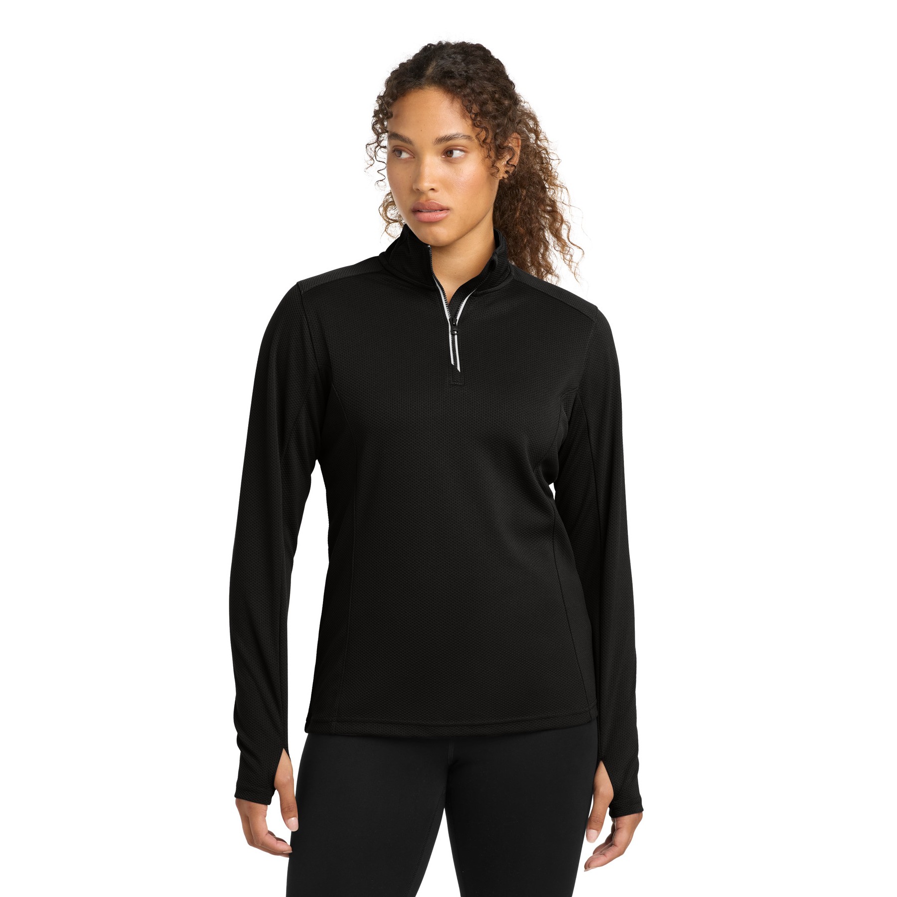 Women's Sport-Wick Textured 1/4-Zip Pullover - Thumbnail Image