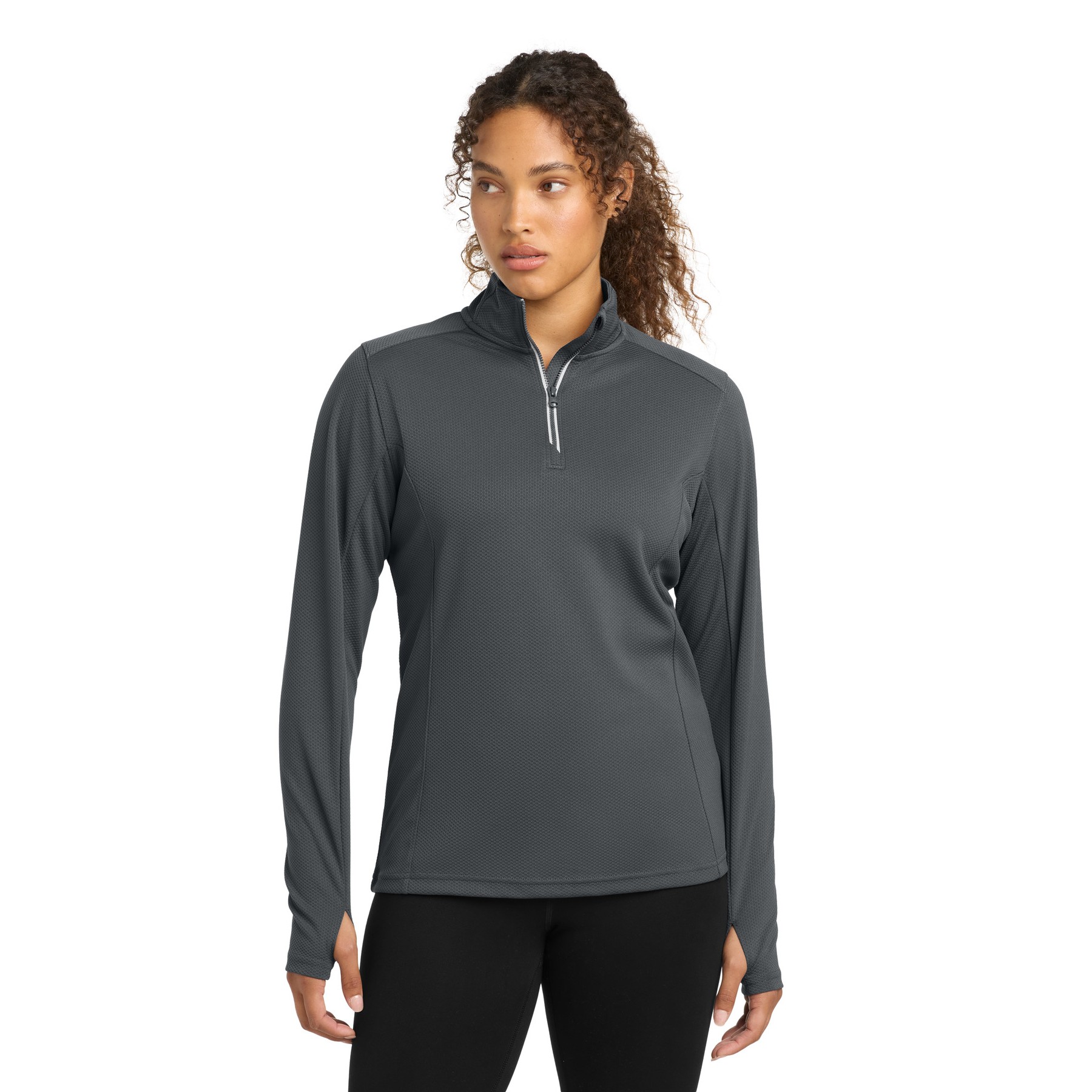 Women's Sport-Wick Textured 1/4-Zip Pullover - Thumbnail Image