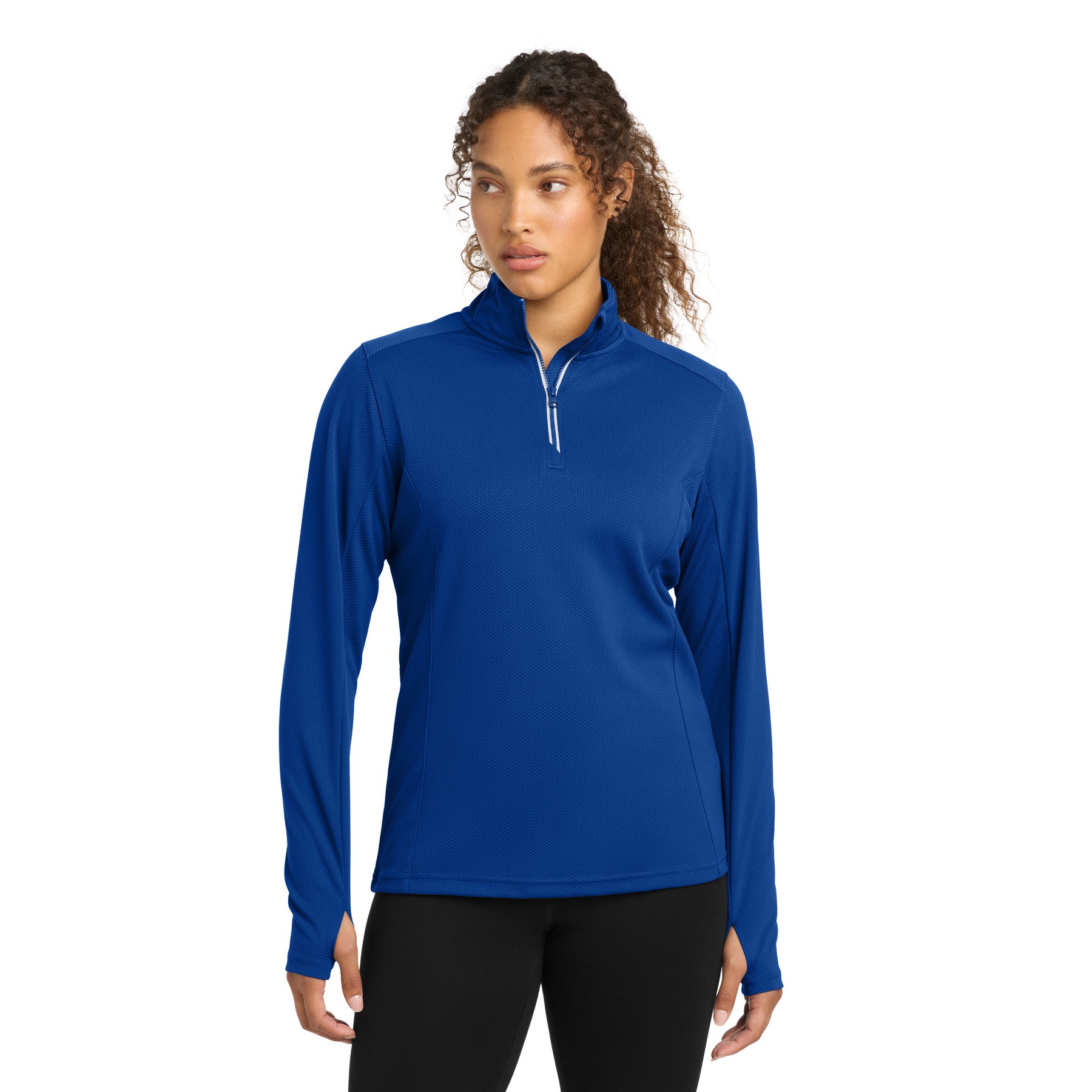Women's Sport-Wick Textured 1/4-Zip Pullover - Thumbnail Image