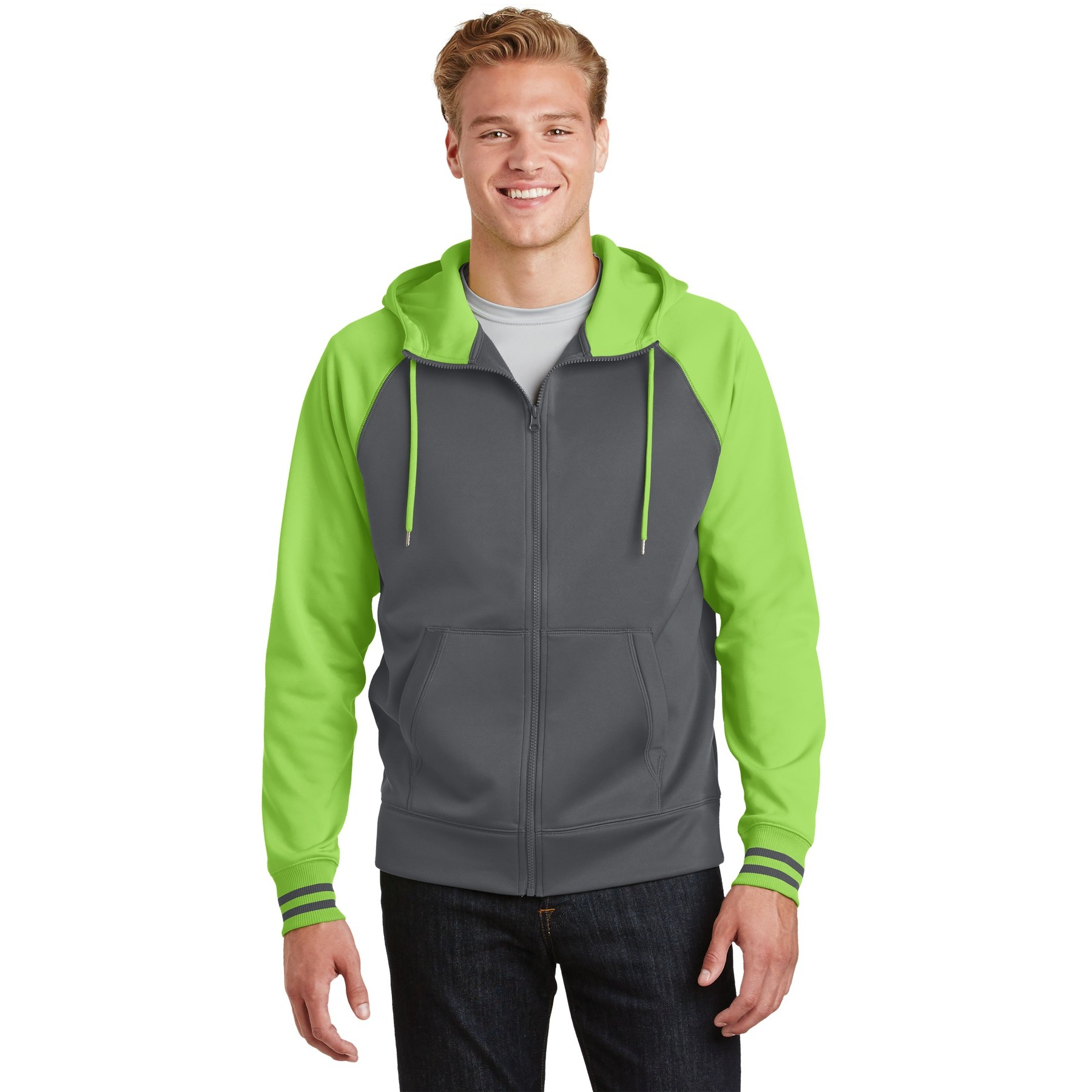 Sport-Wick Varsity Fleece Full-Zip Hooded Jacket - Thumbnail Image