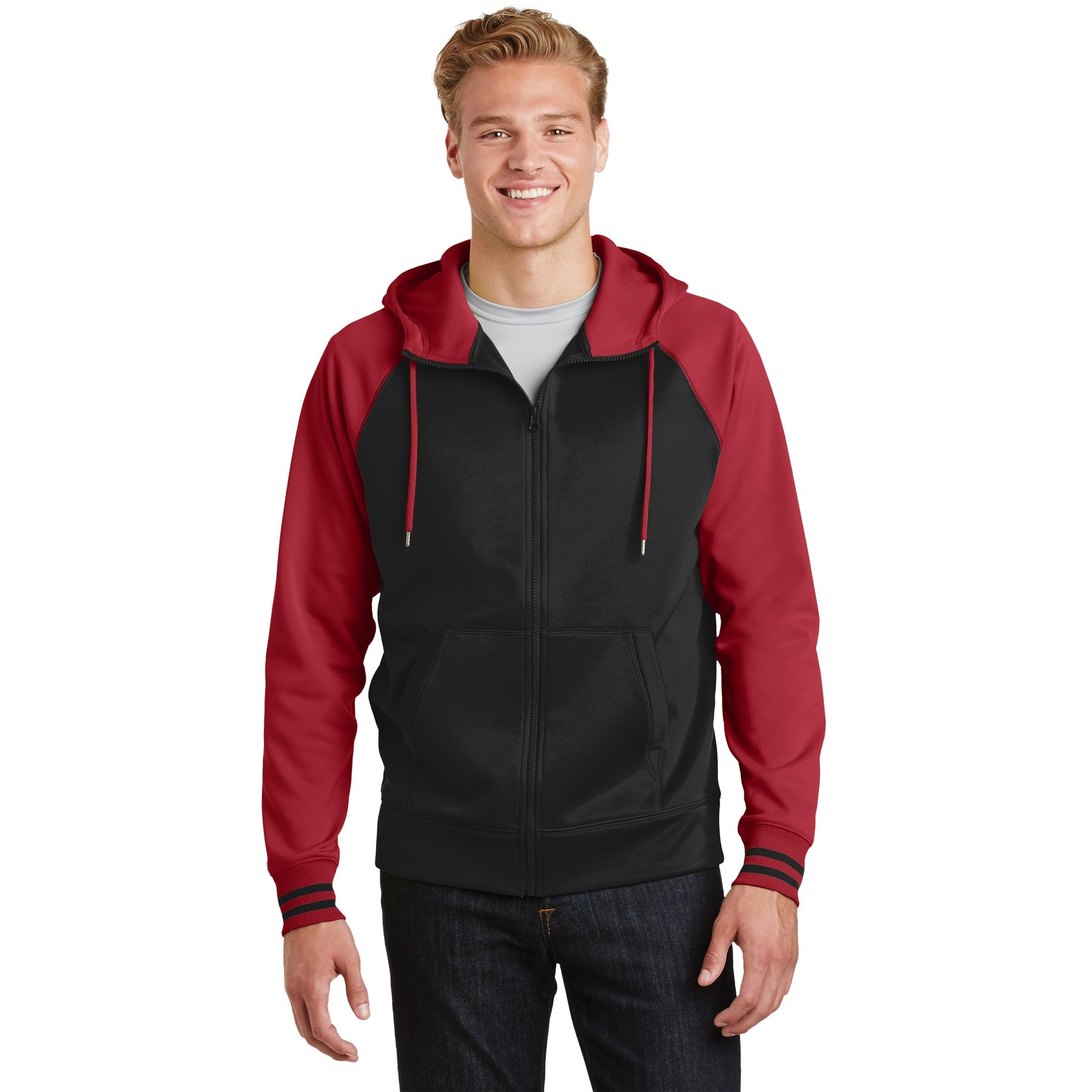 Sport-Wick Varsity Fleece Full-Zip Hooded Jacket - Thumbnail Image