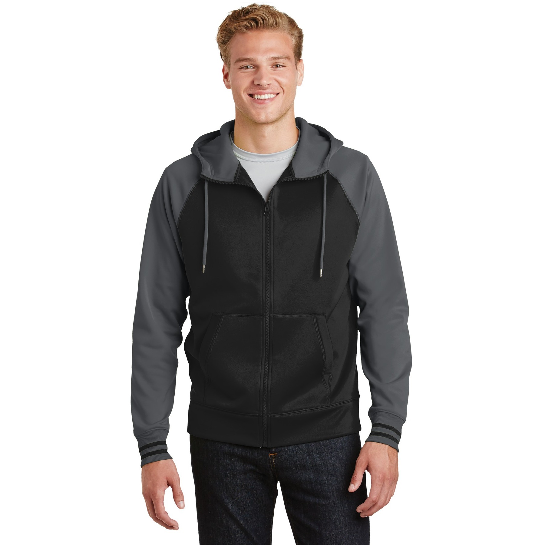 Sport-Wick Varsity Fleece Full-Zip Hooded Jacket - Main Image