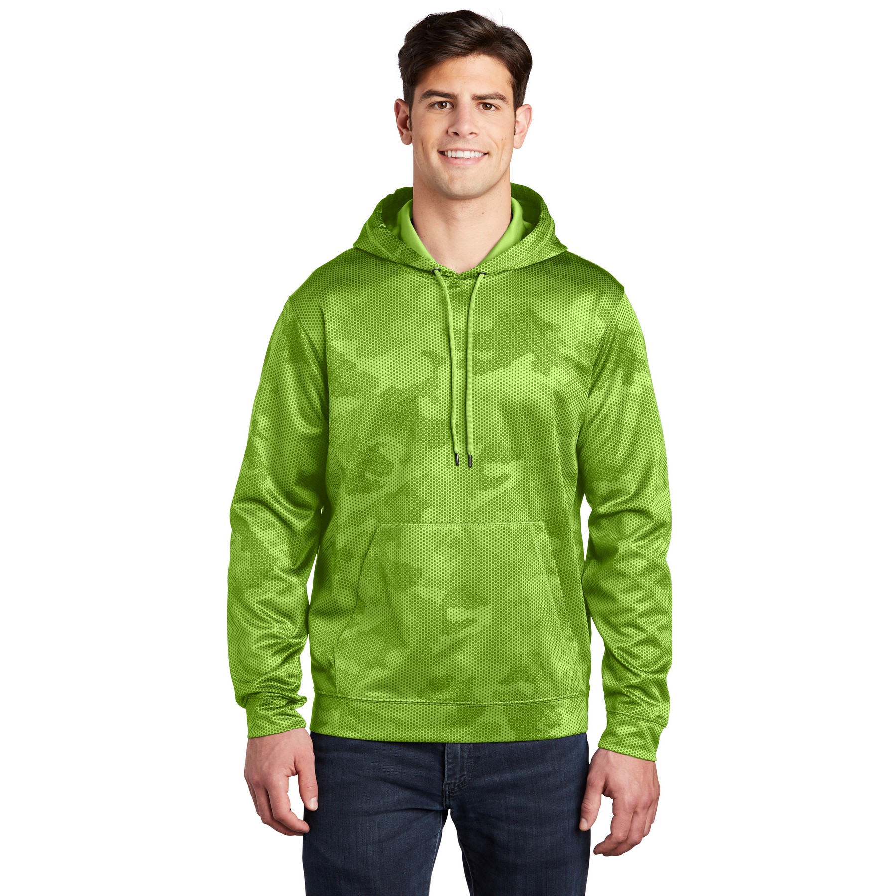 Sport-Wick CamoHex Fleece Hooded Pullover - Thumbnail Image