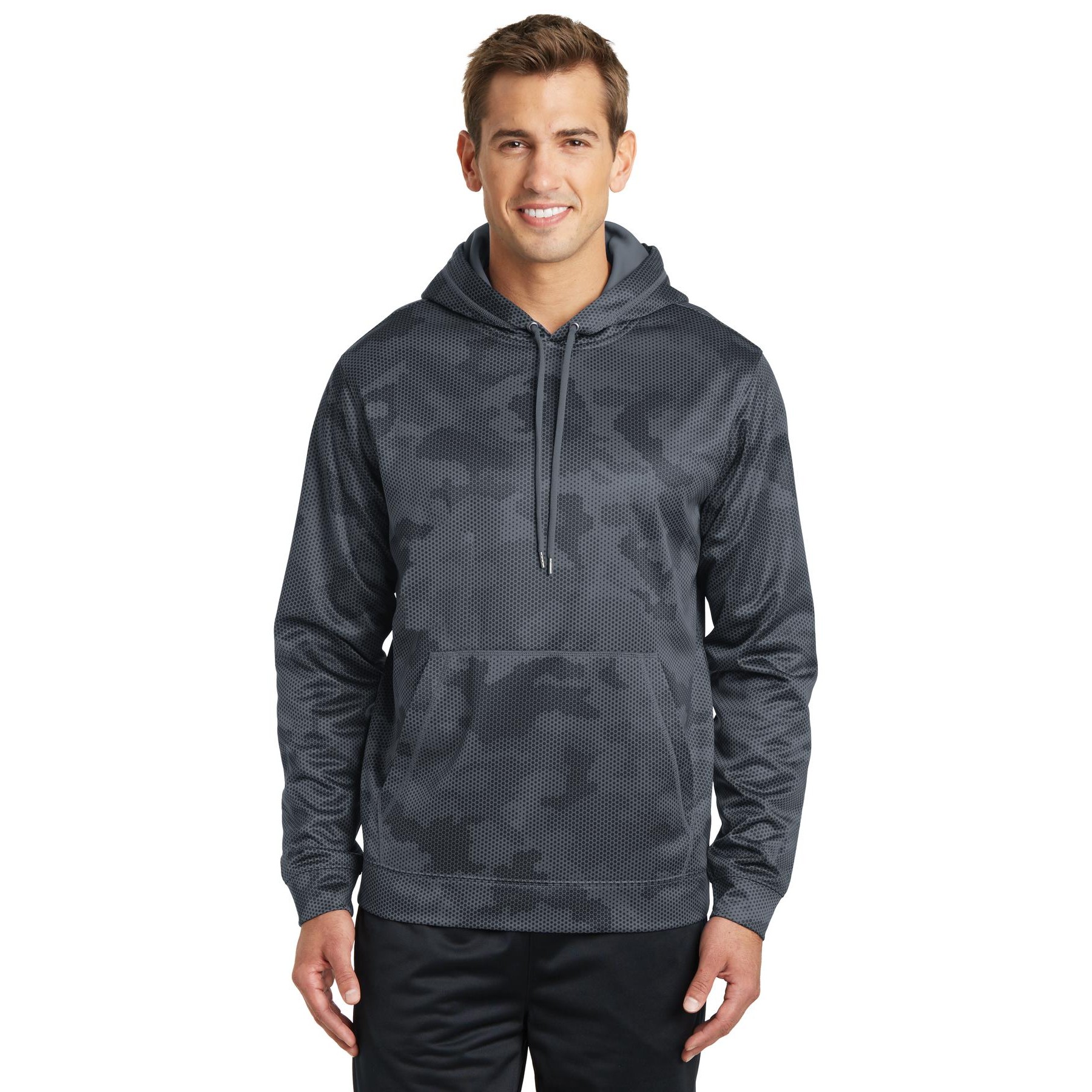 Sport-Wick CamoHex Fleece Hooded Pullover - Thumbnail Image