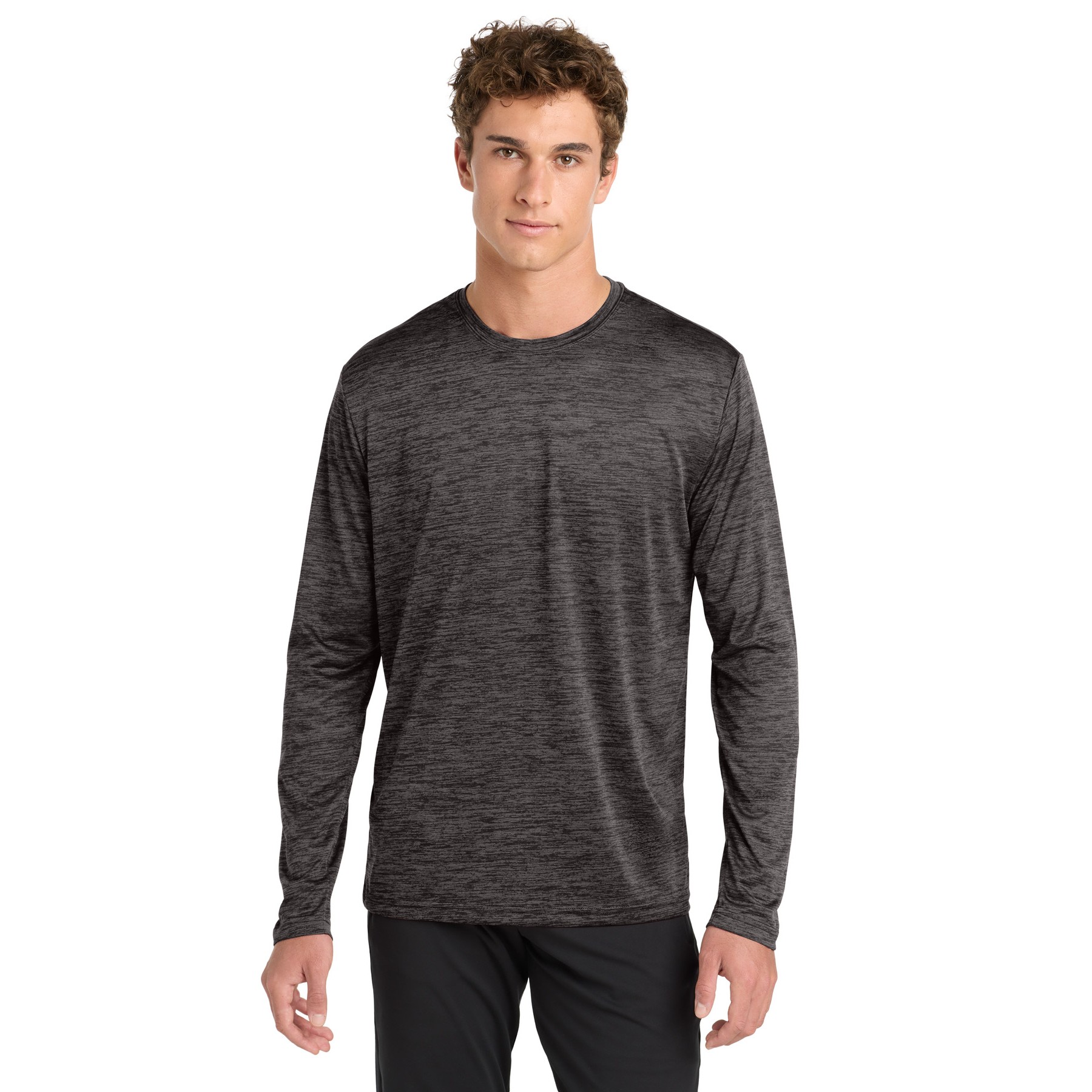PosiCharge Long Sleeve Electric Heather Tee - Thumbnail Image