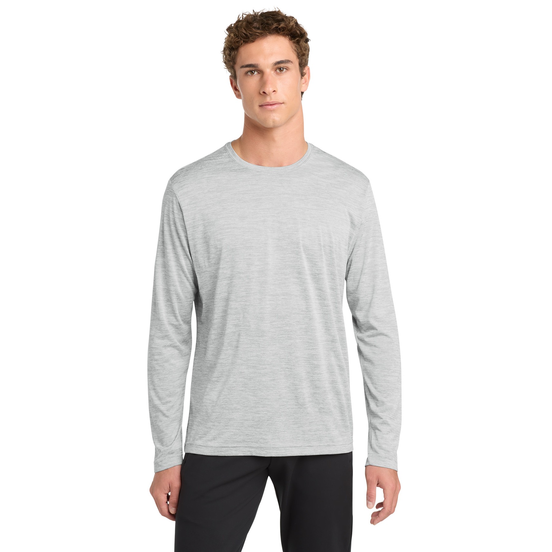 PosiCharge Long Sleeve Electric Heather Tee - Main Image