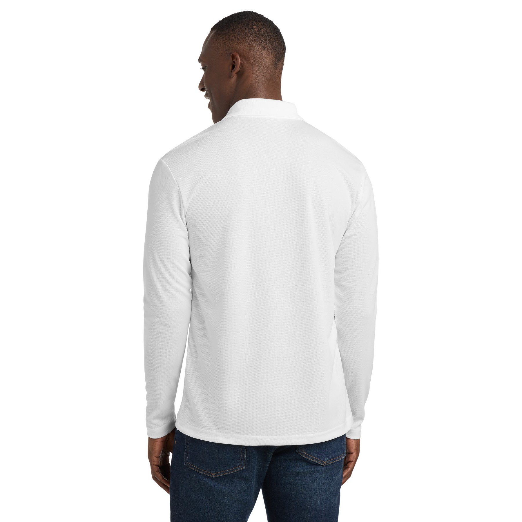 PosiCharge RacerMesh Long Sleeve Polo - Thumbnail Image