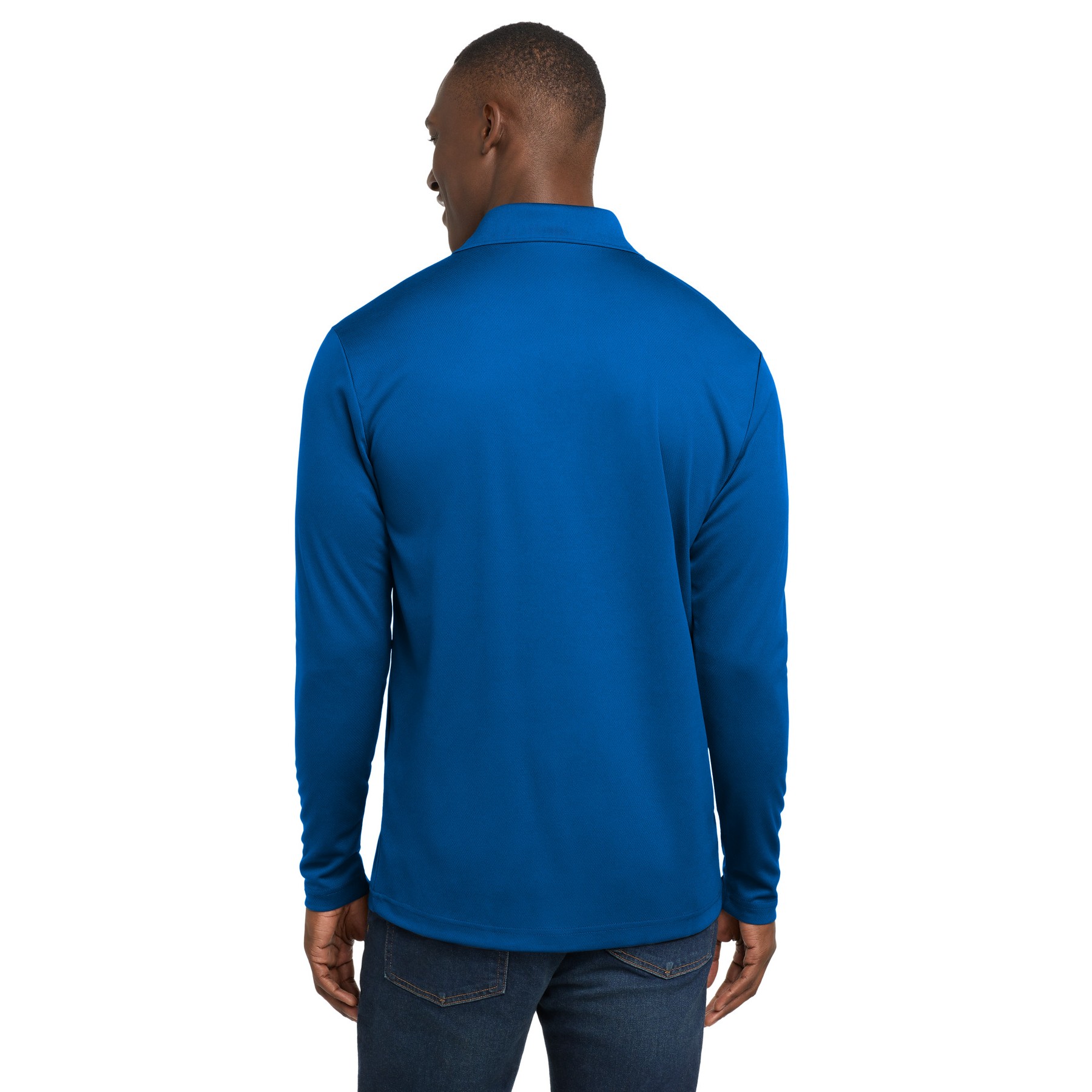 PosiCharge RacerMesh Long Sleeve Polo - Thumbnail Image