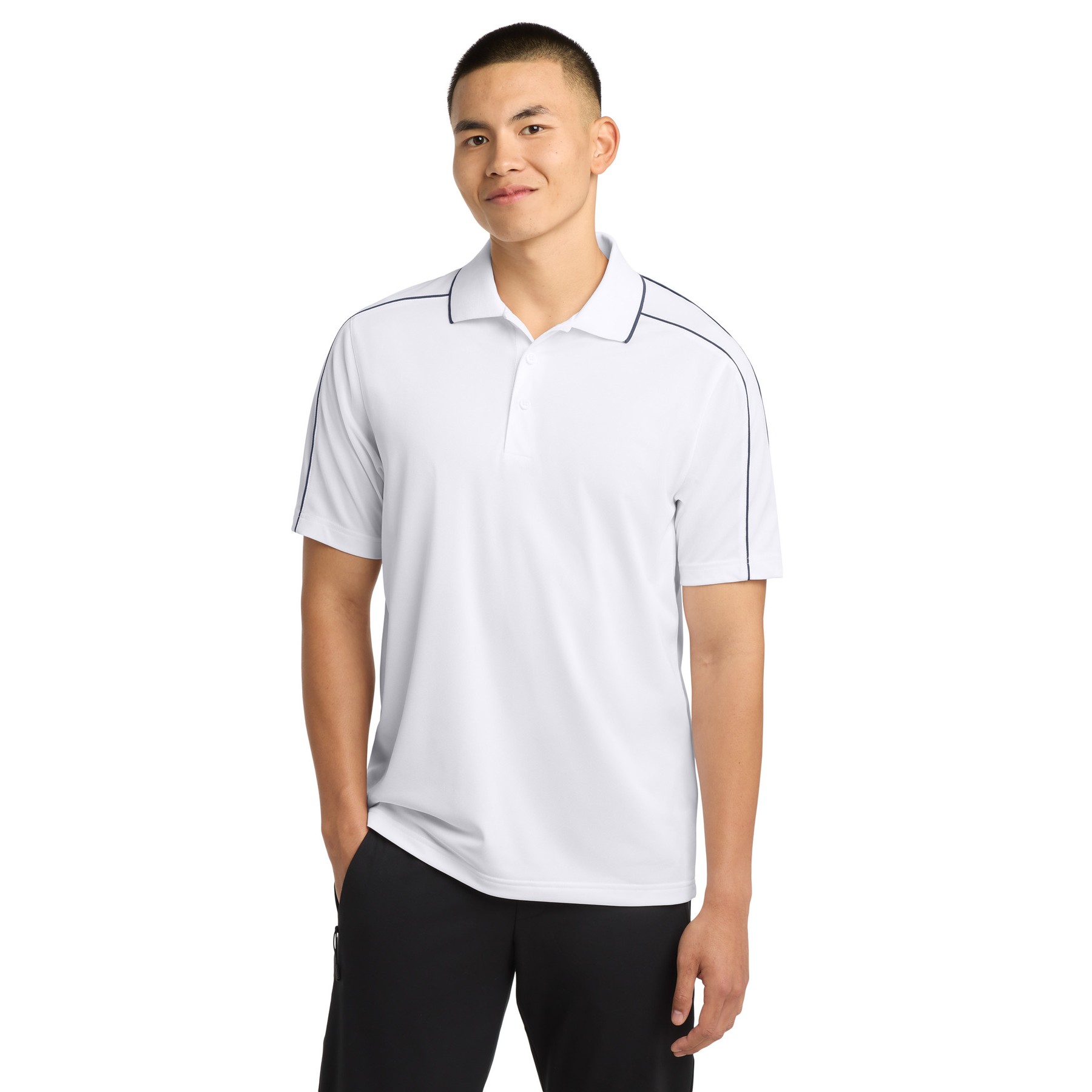 Micropique Sport-Wick Piped Polo - Thumbnail Image