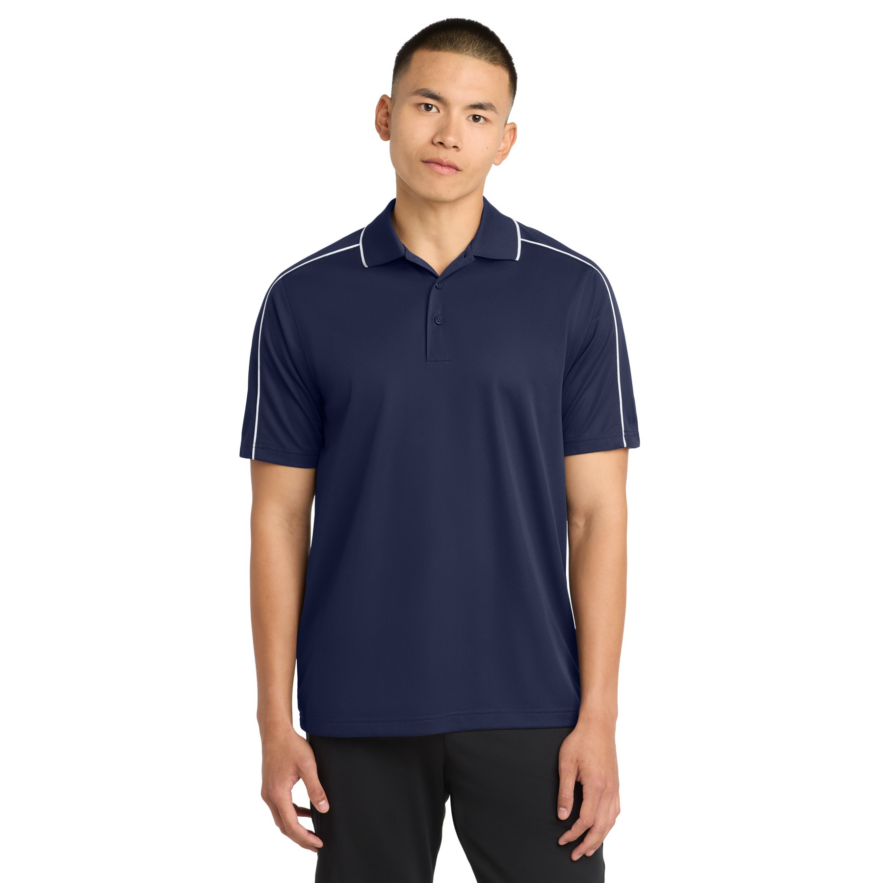 Micropique Sport-Wick Piped Polo - Thumbnail Image