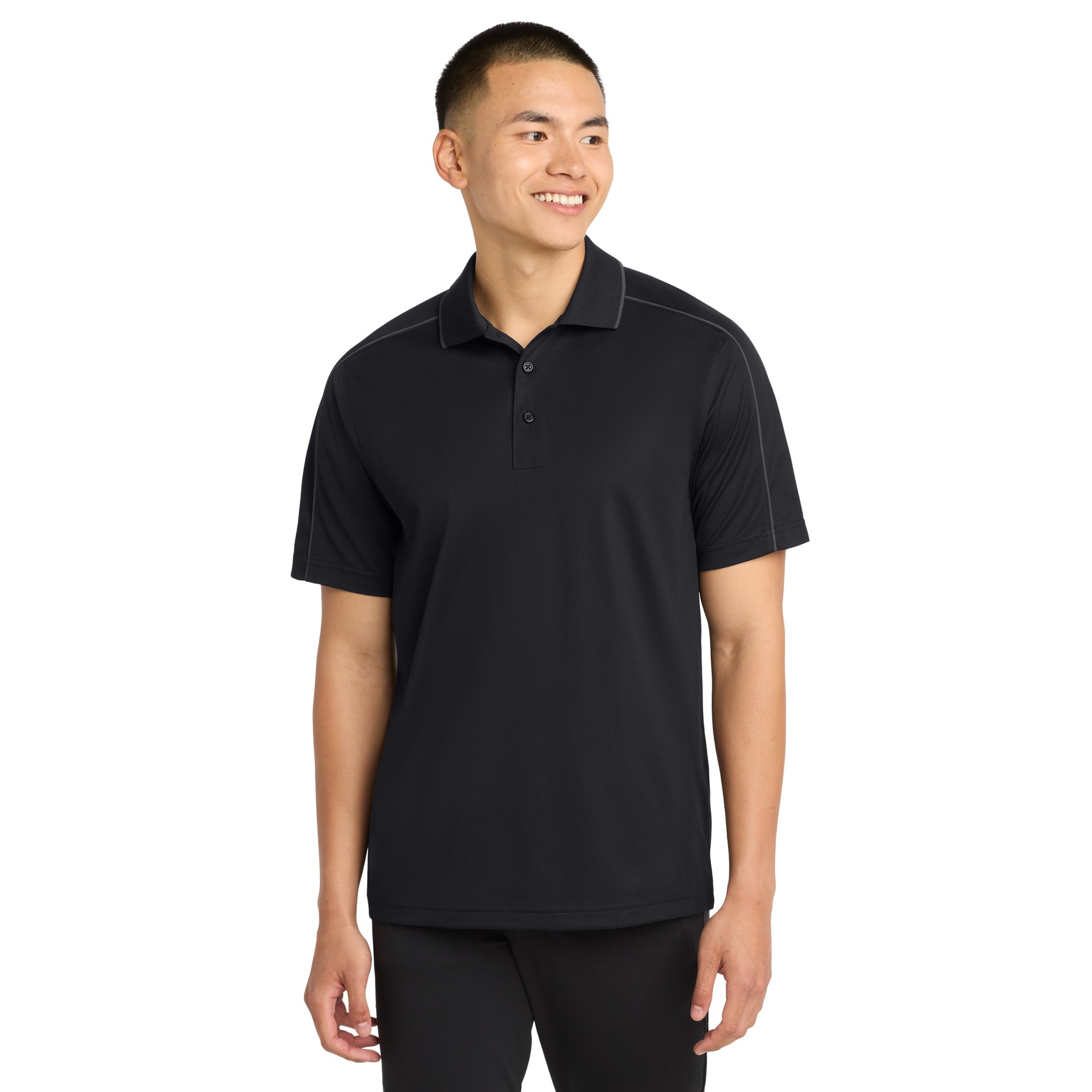 Micropique Sport-Wick Piped Polo - Thumbnail Image