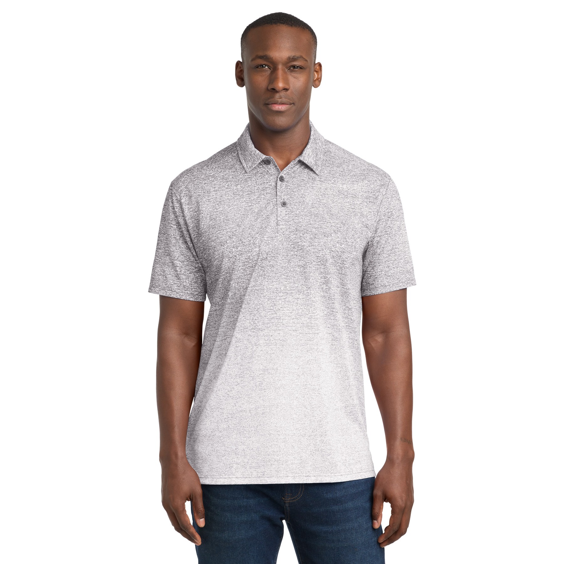 Ombre Heather Polo