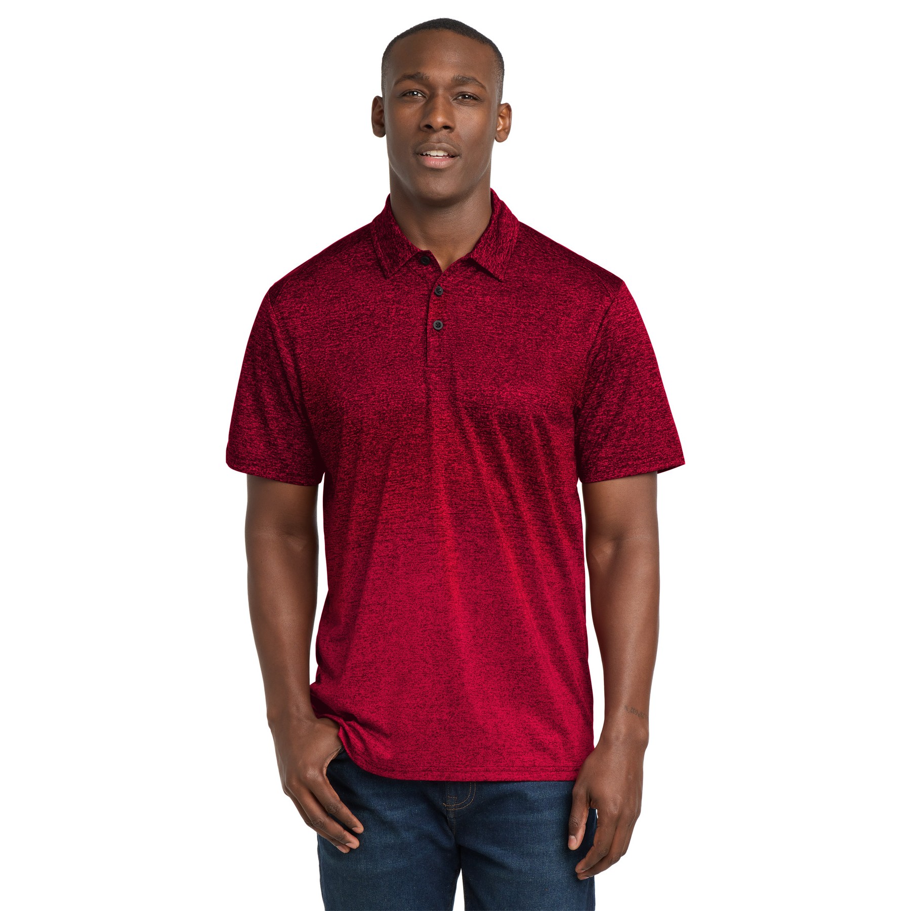 Ombre Heather Polo - Thumbnail Image
