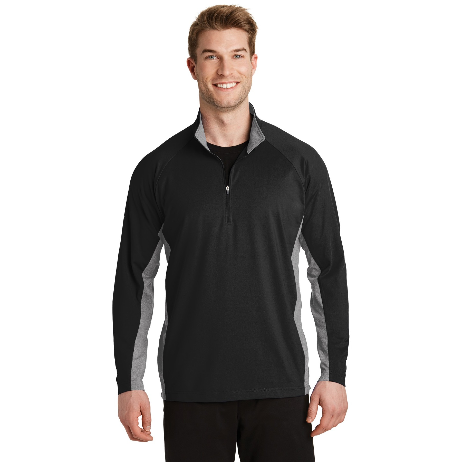 Sport-Wick Stretch Contrast 1/4-Zip Pullover - Thumbnail Image