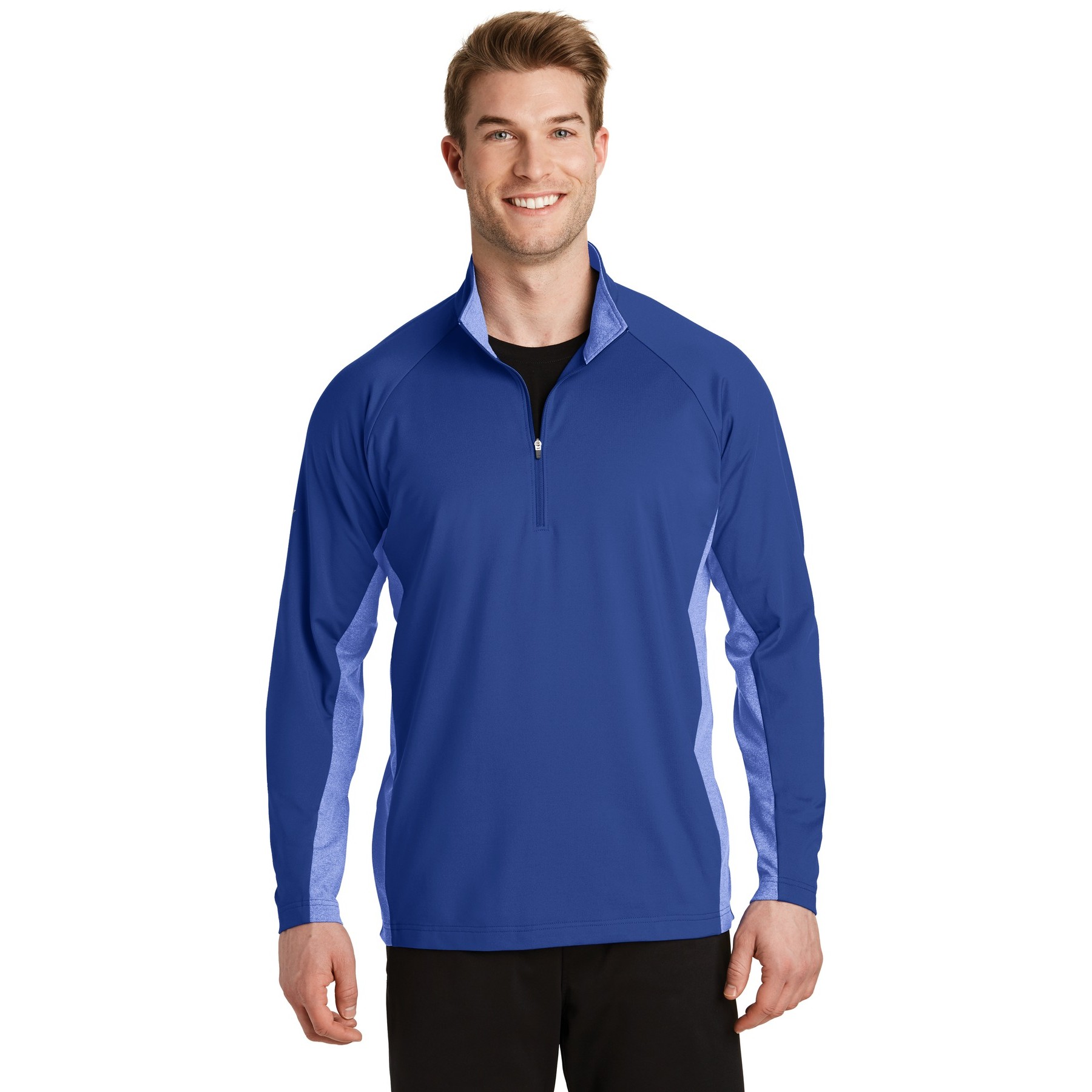 Sport-Wick Stretch Contrast 1/4-Zip Pullover - Thumbnail Image